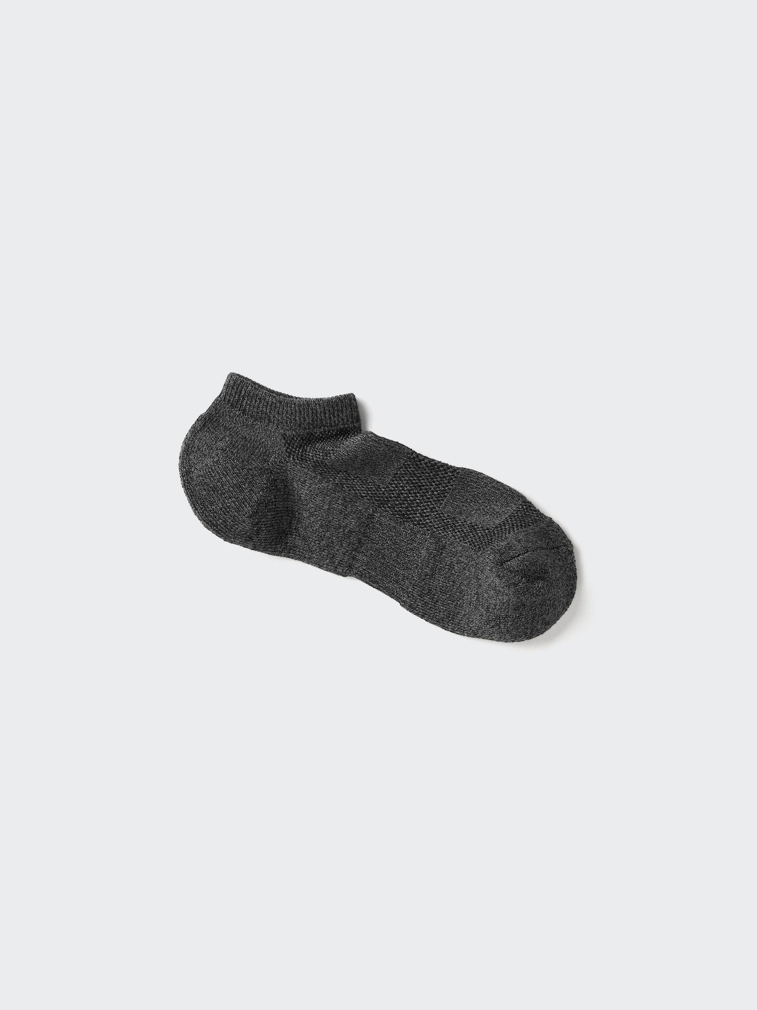 Short Socks (Pile) (Mesh) - BLACK