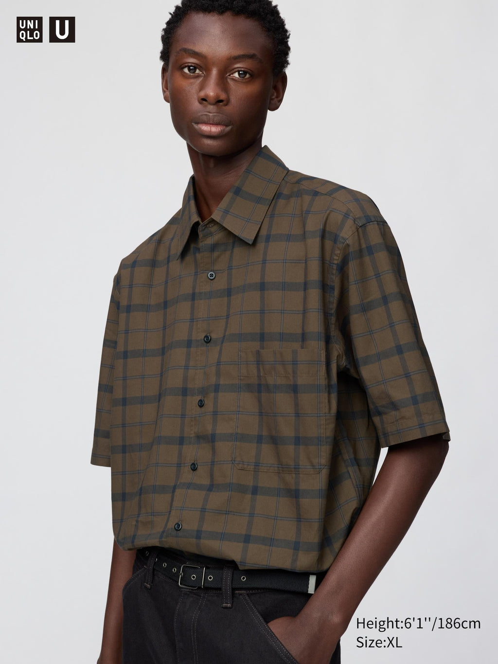 Boxy Shirt Short Sleeve - BEIGE