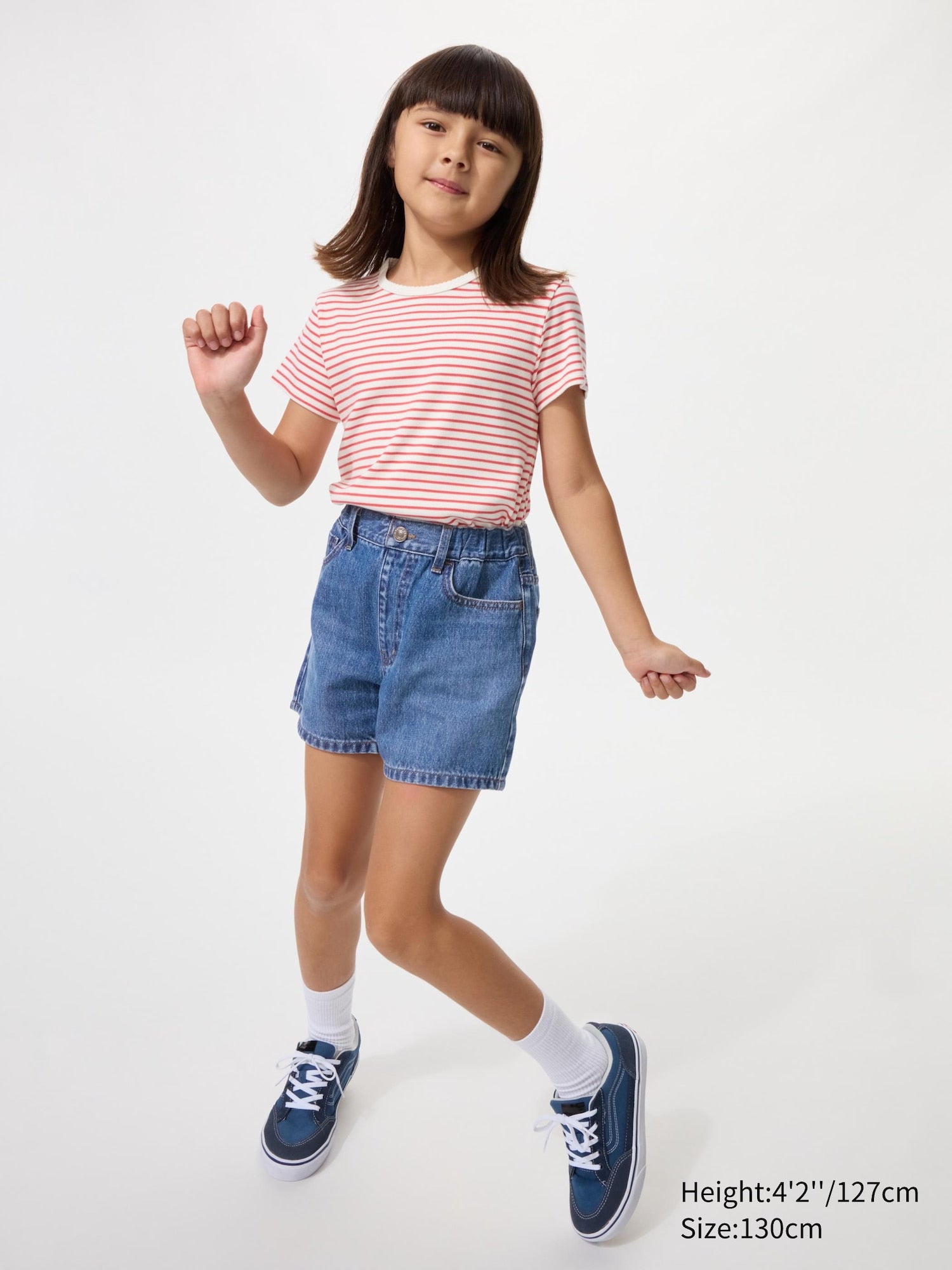 GIRLS Denim Shorts - GRAY