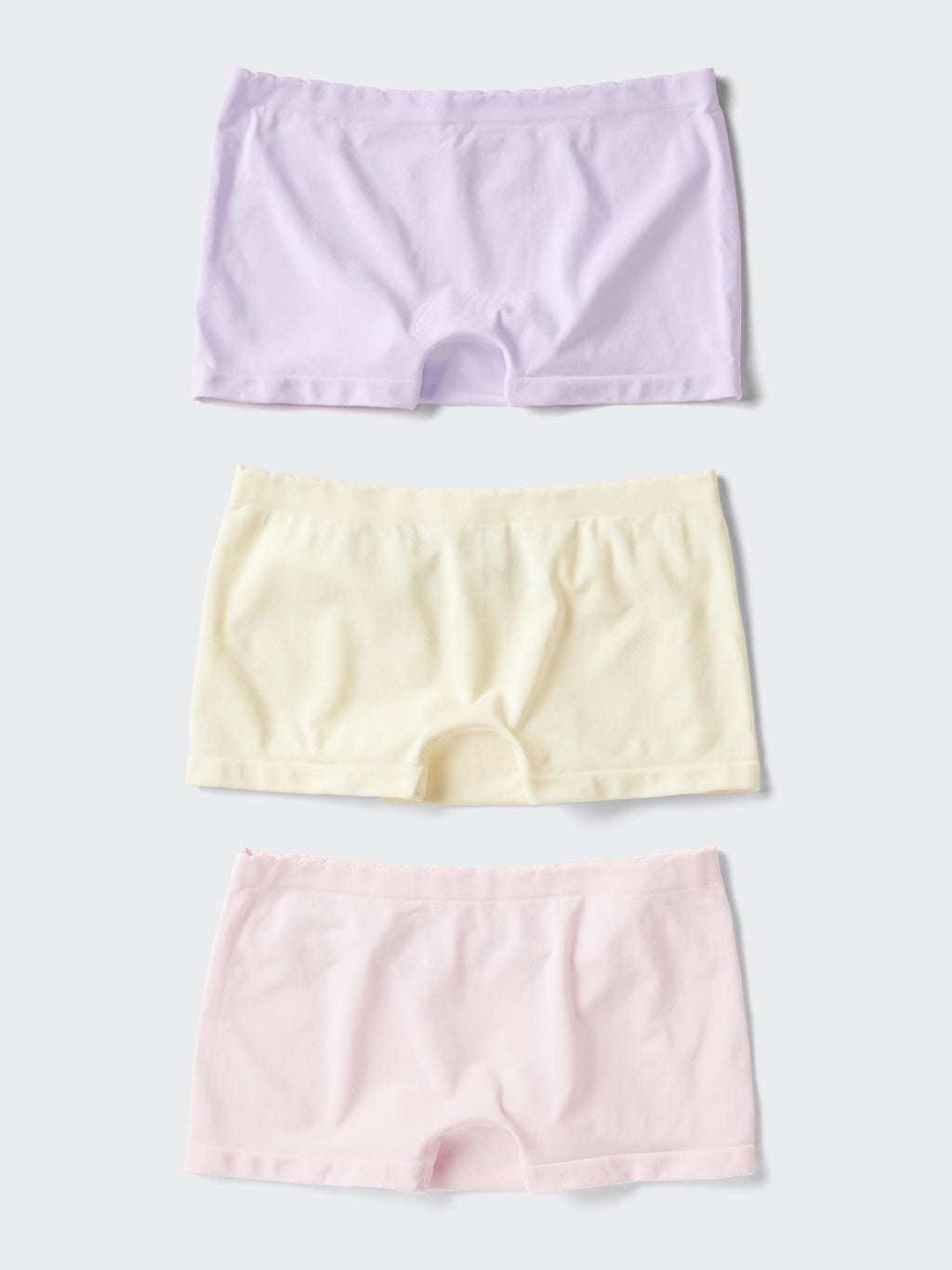 GIRLS AIRism Seamless Shorts 3 Pairs - LIGHT BLUE