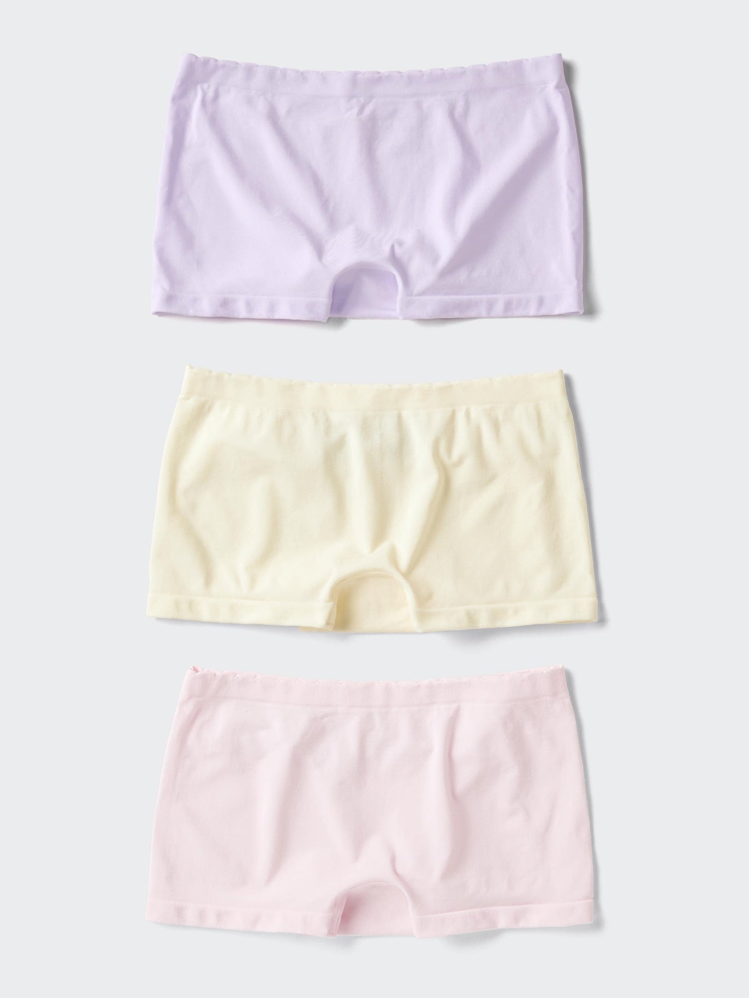 GIRLS AIRism Seamless Shorts 3 Pairs - LIGHT BLUE