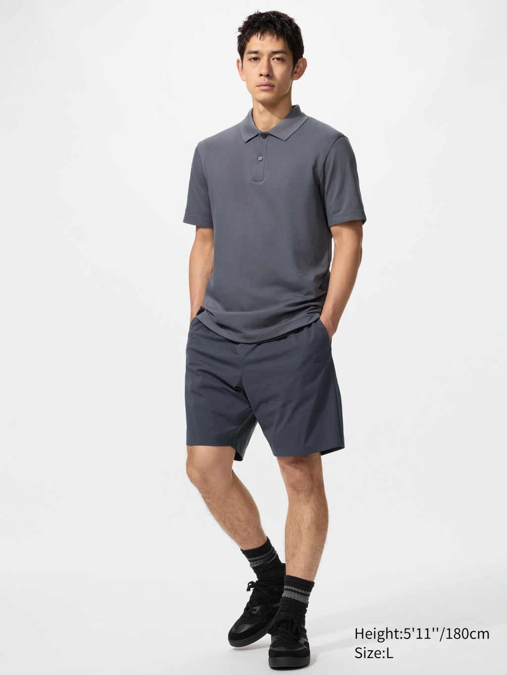 Ultra Stretch Active Shorts - LIGHT GRAY