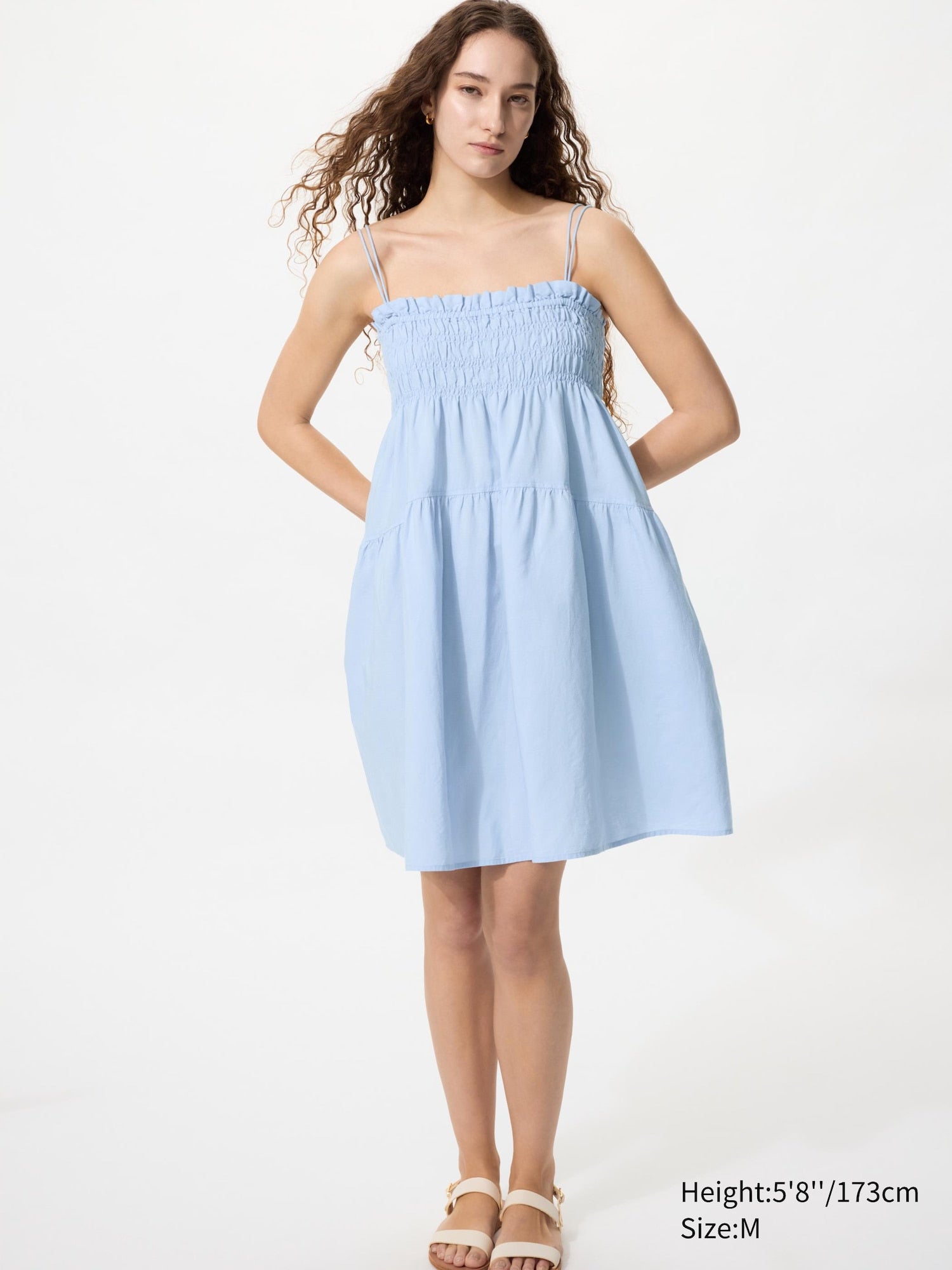 Linen Blend Camisole Dress - image 3