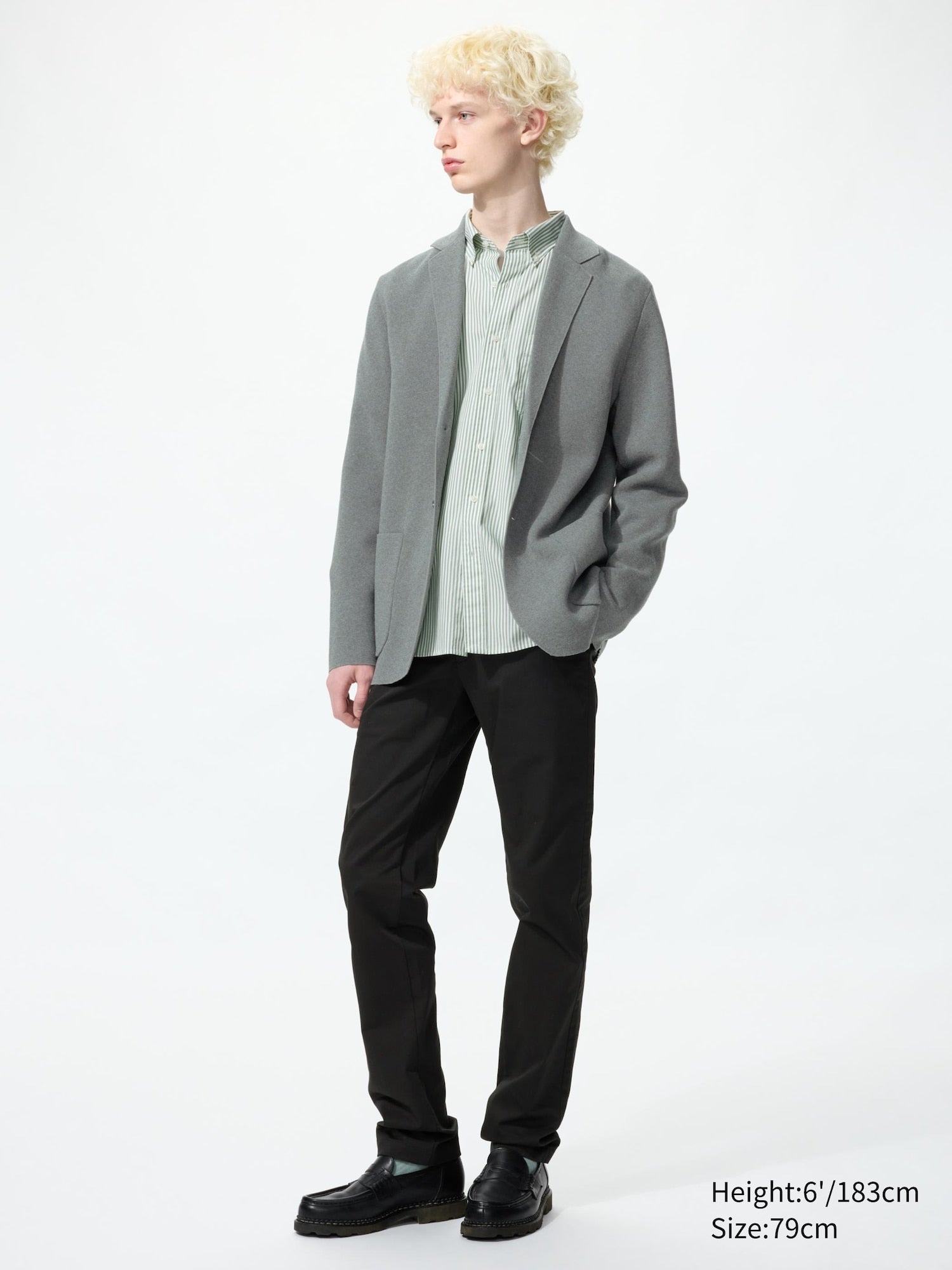 Slim Fit Chino Pants - DARK GRAY