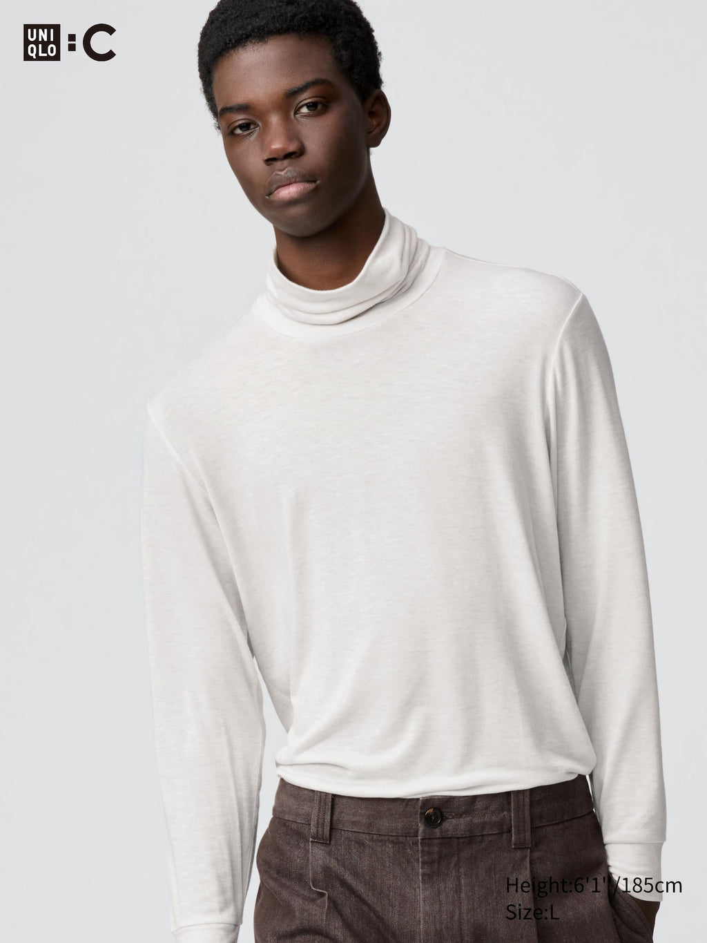 HEATTECH Extra Warm Cashmere Blend Turtle Neck T-Shirt - DARK PURPLE