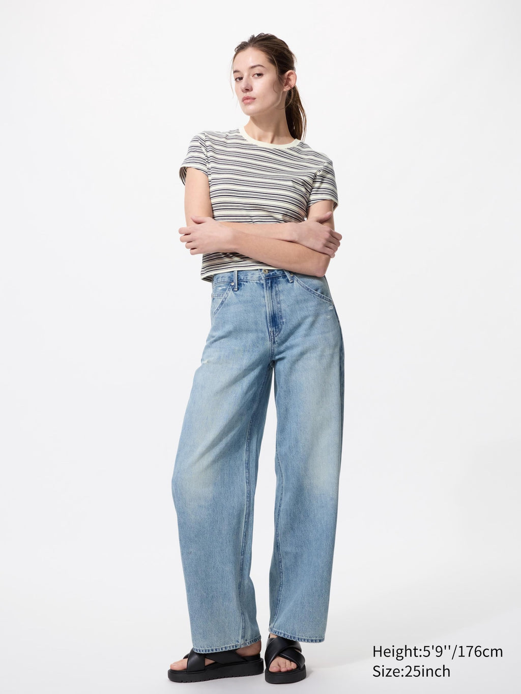 Baggy Curve Jeans (Longer Length) - WHITE