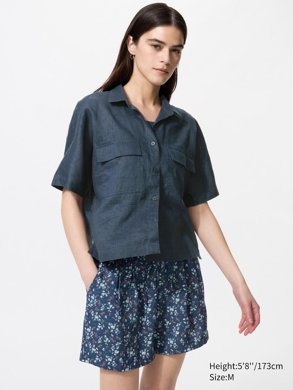 Drape Easy Shorts Print - OFF WHITE