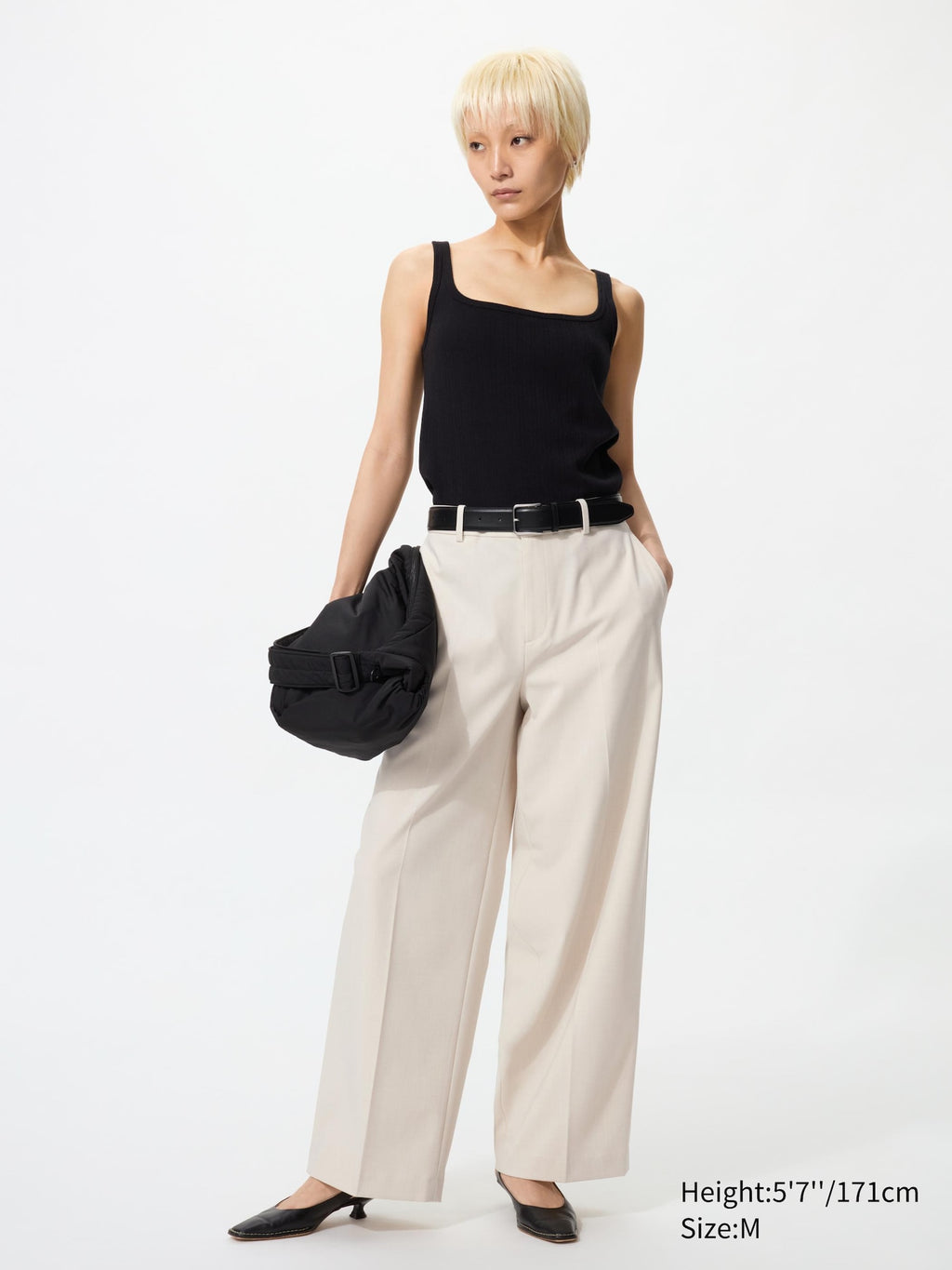 Smart Wide Pants (Regular Length) - GRAY