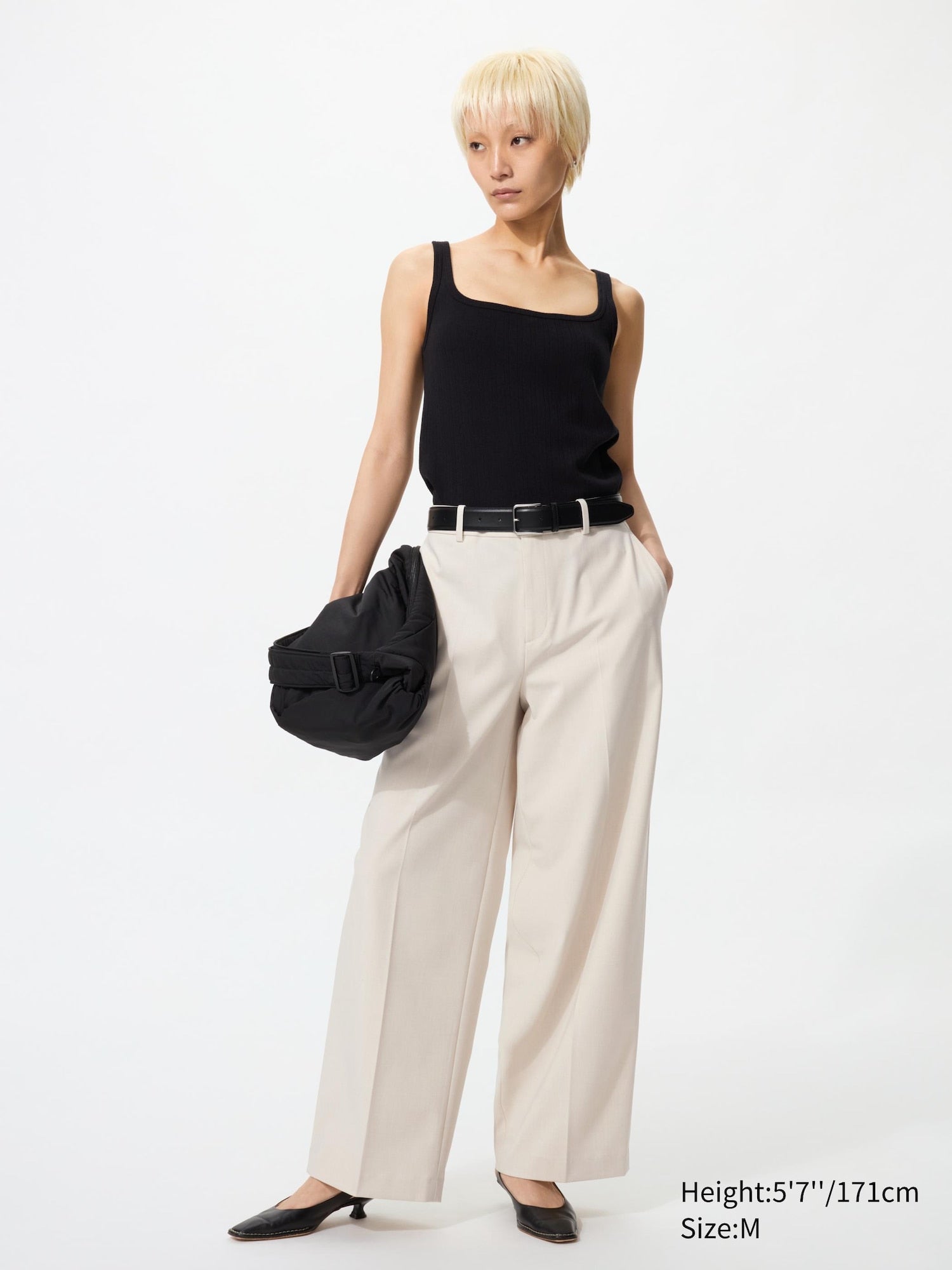 Smart Wide Pants (Regular Length) - GRAY
