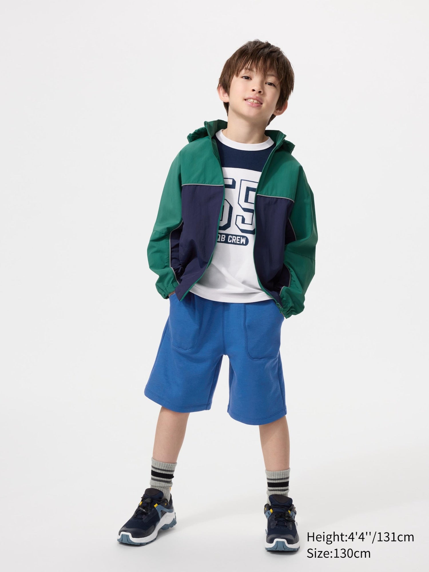 KIDS AIRism Cotton Half Pants - GRAY