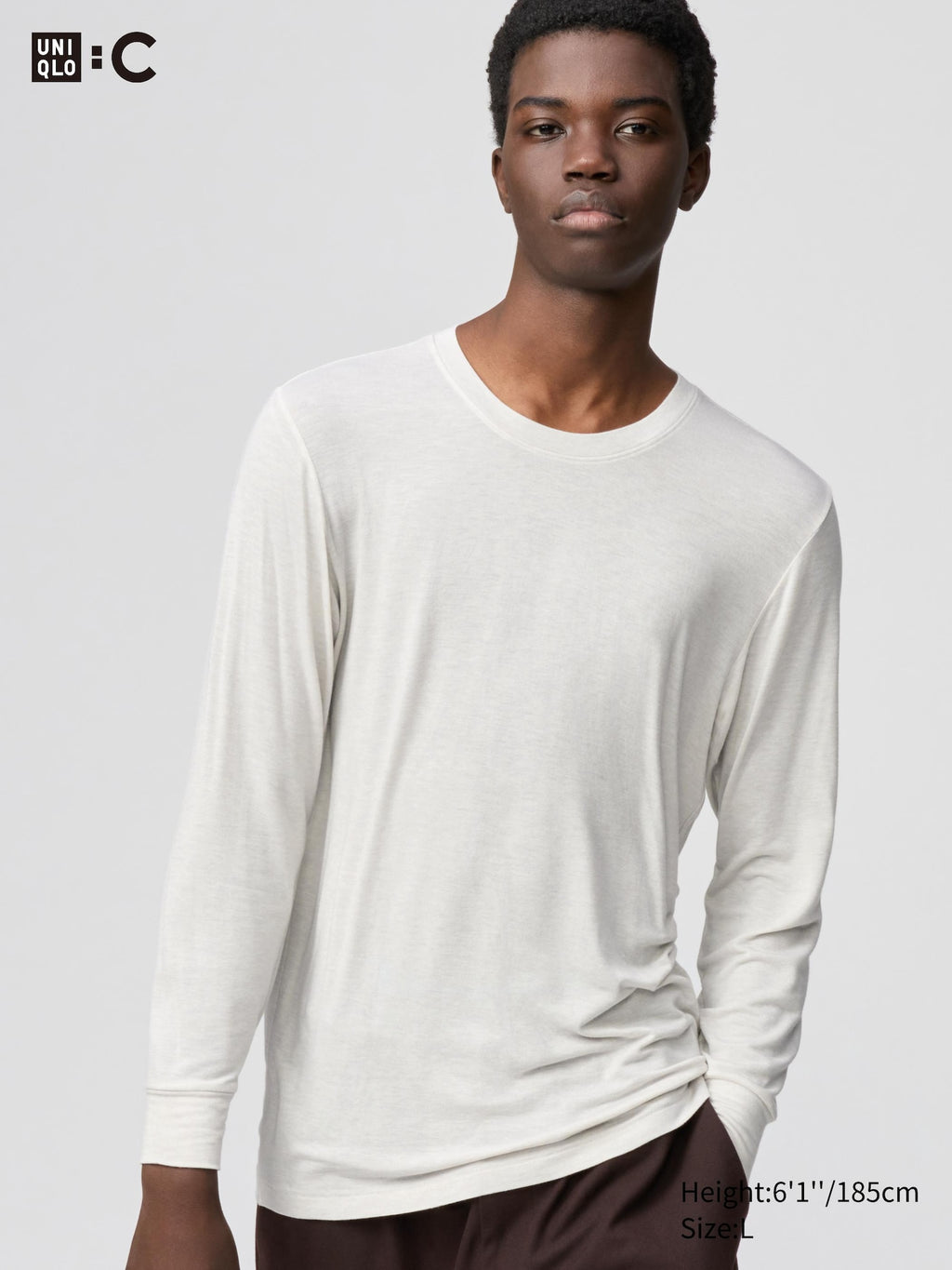 HEATTECH Extra Warm Cashmere Blend Crew Neck T-Shirt - GRAY