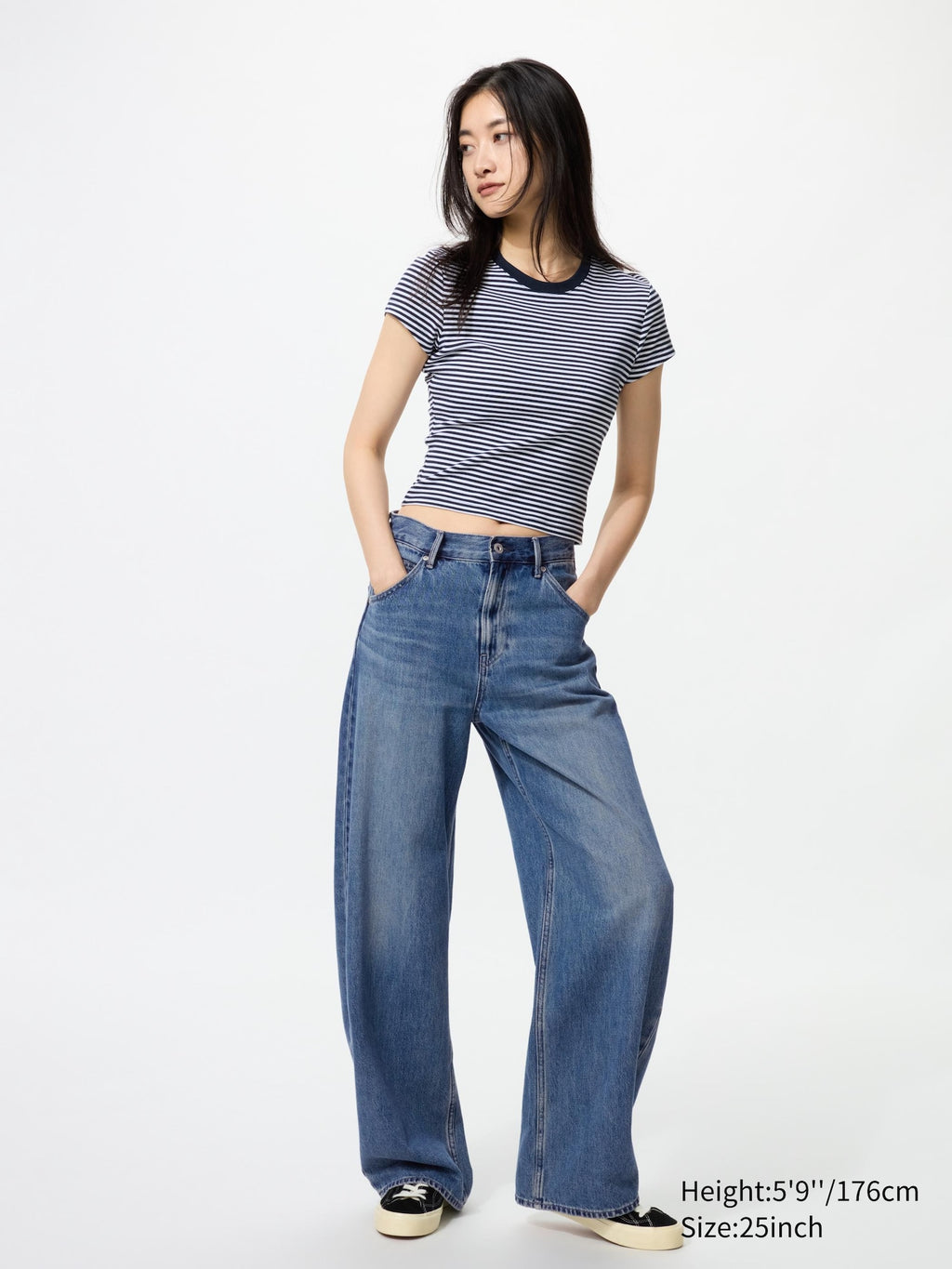 Baggy Curve Jeans (Longer Length) - BLUE