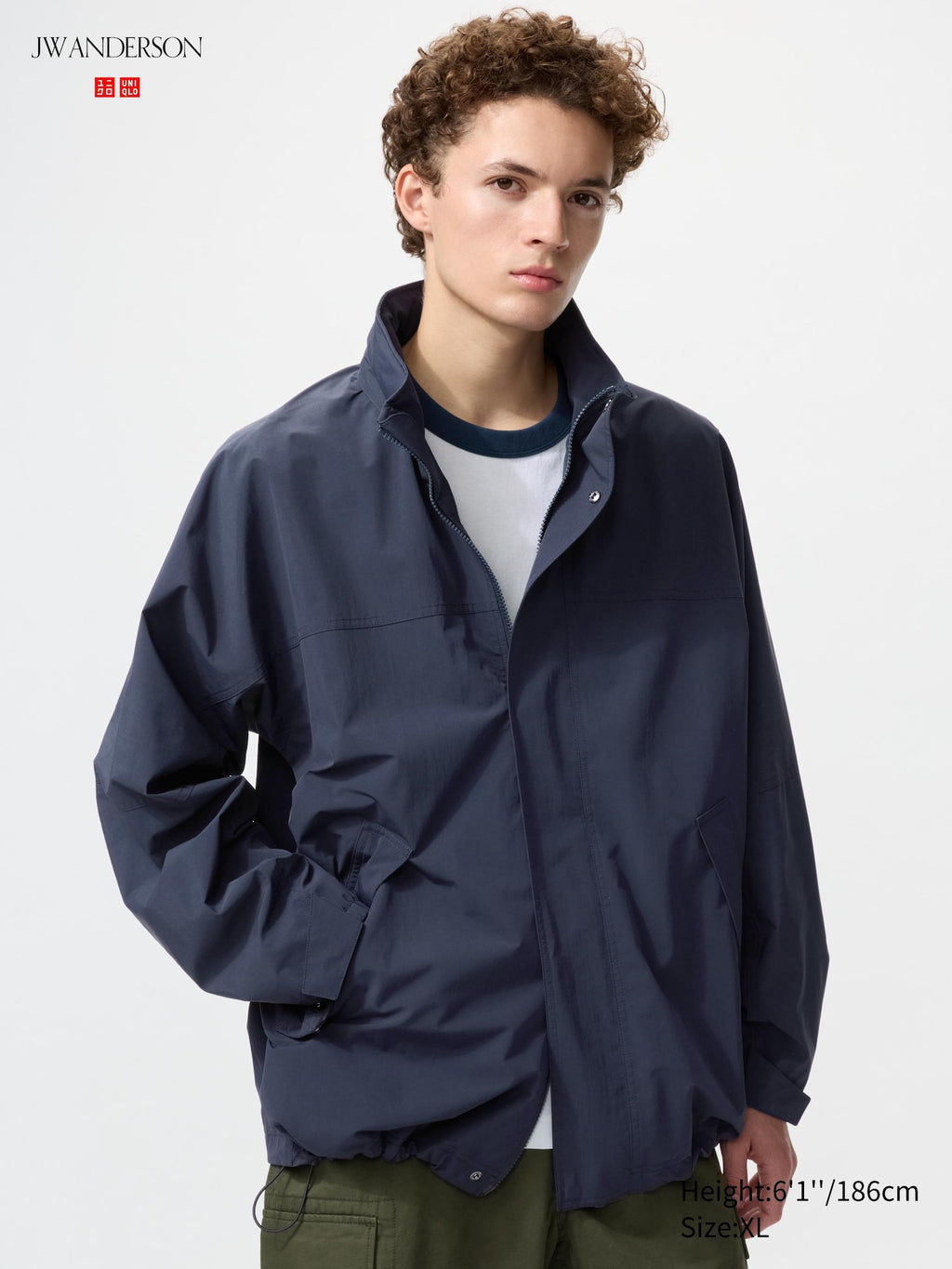 Windproof Stand Blouson - BEIGE
