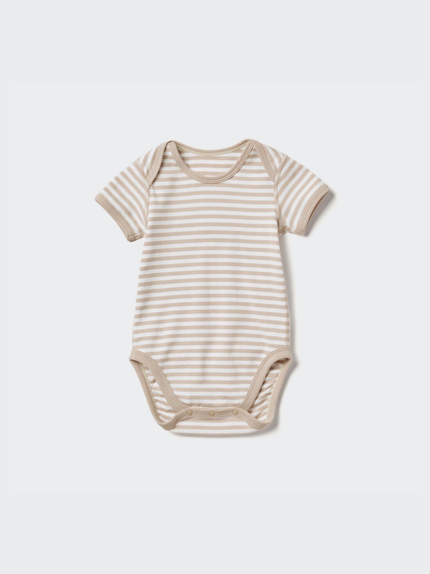 Short Sleeve Bodysuit (Striped) - LIGHT GREEN