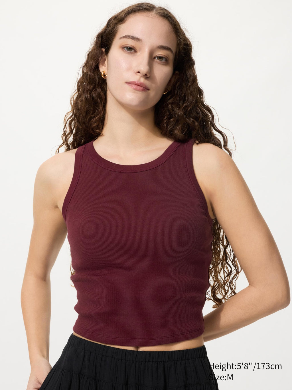 Ribbed Cropped Bra Top - WHITE