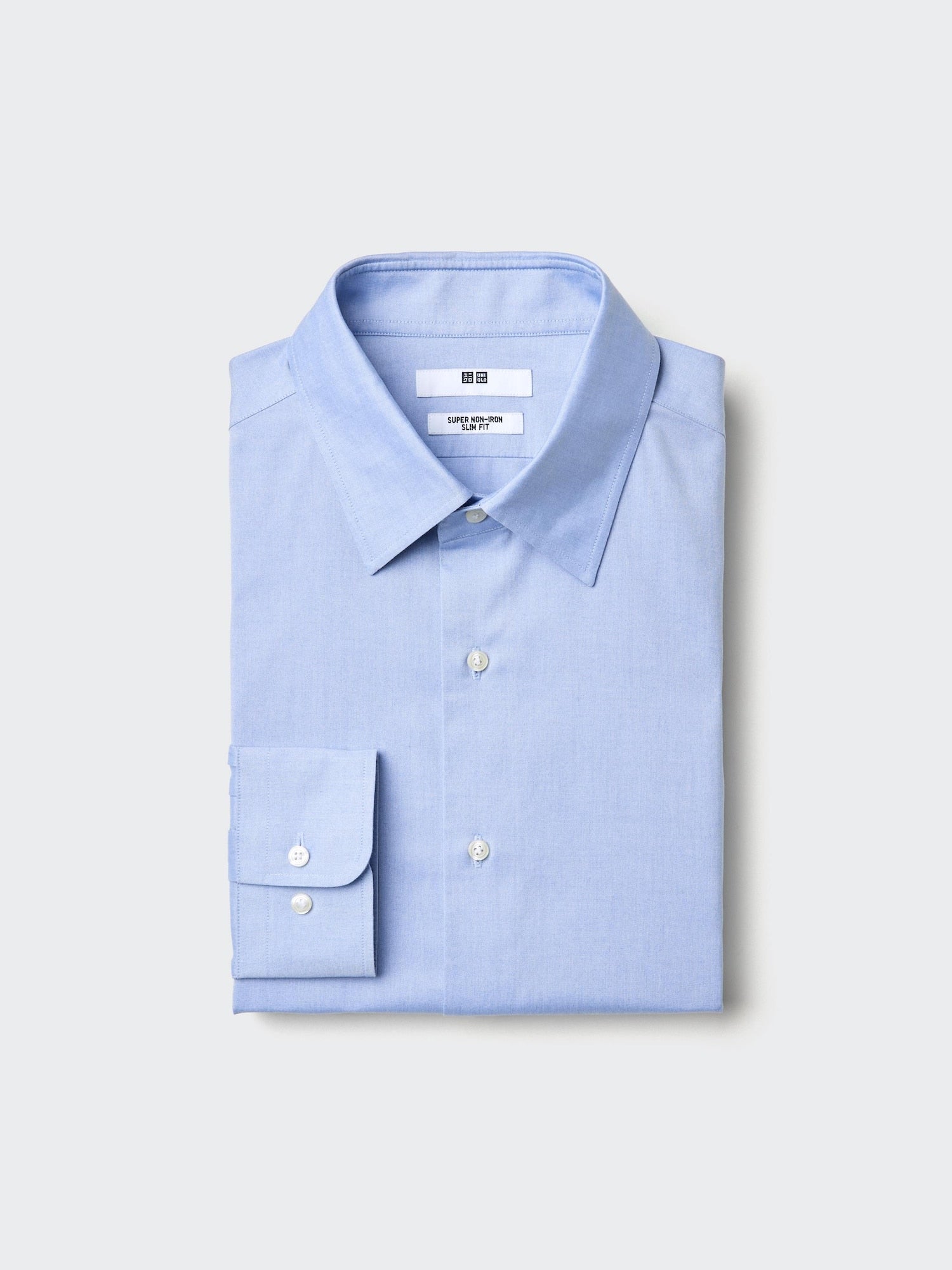 Super Non Iron Slim Fit Shirt Long Sleeve (Regular) - WHITE