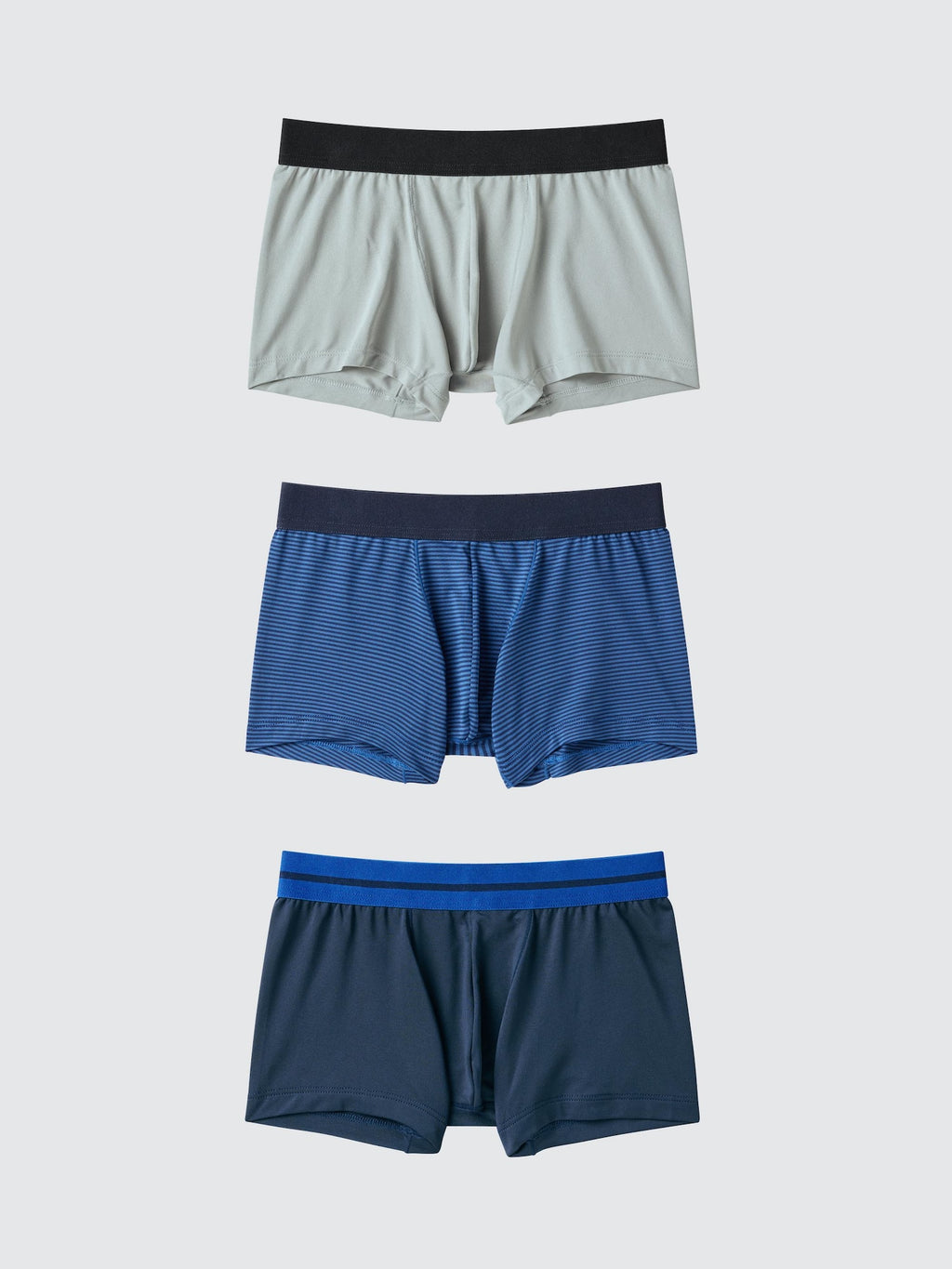 BOYS AIRism Boxer Briefs 3 Pairs - DARK GRAY