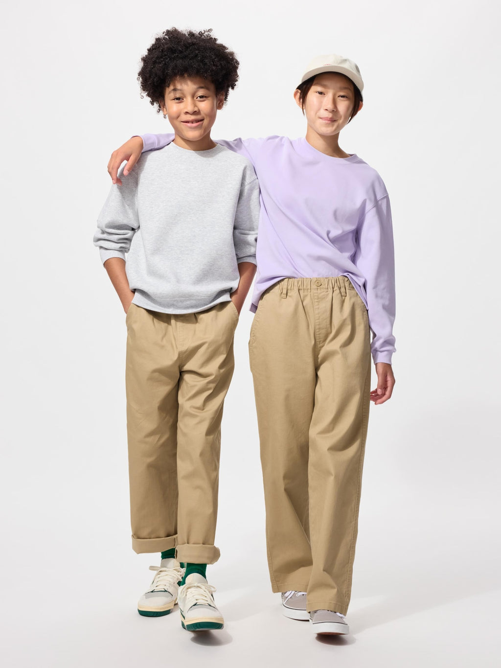 KIDS Stretch Easy Pants - OFF WHITE
