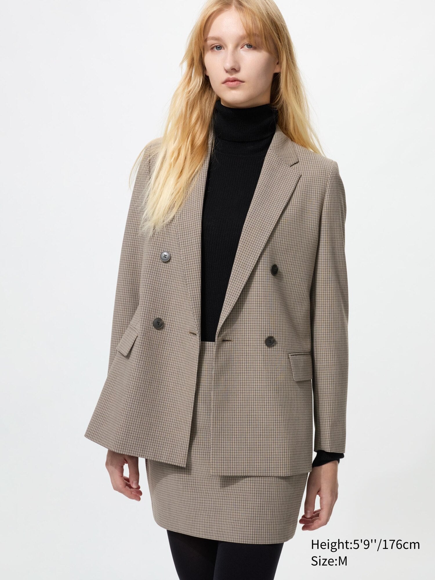 Double Breasted Jacket - GRAY