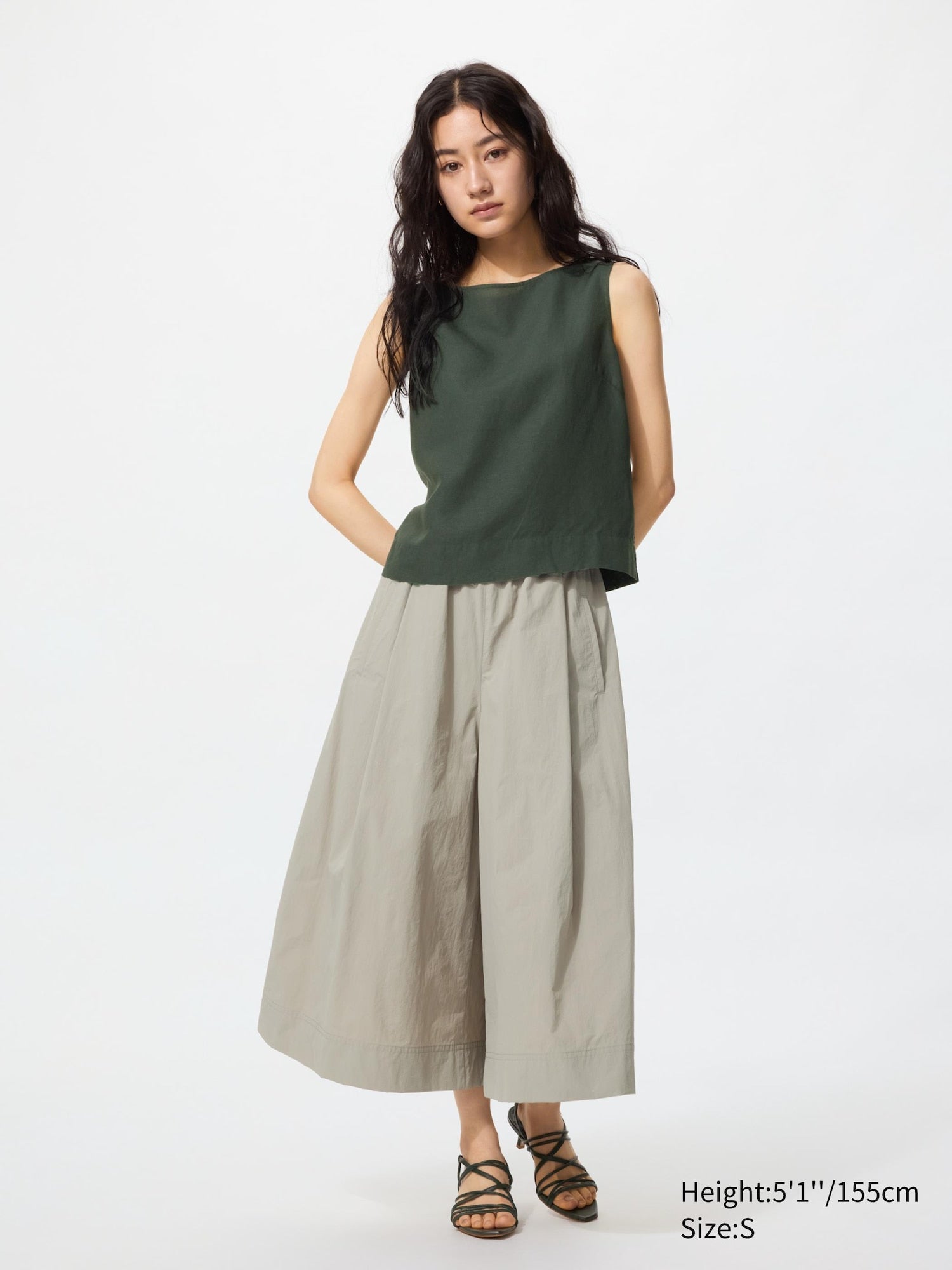 Nylon Culotte (Shorter Length) - BLACK
