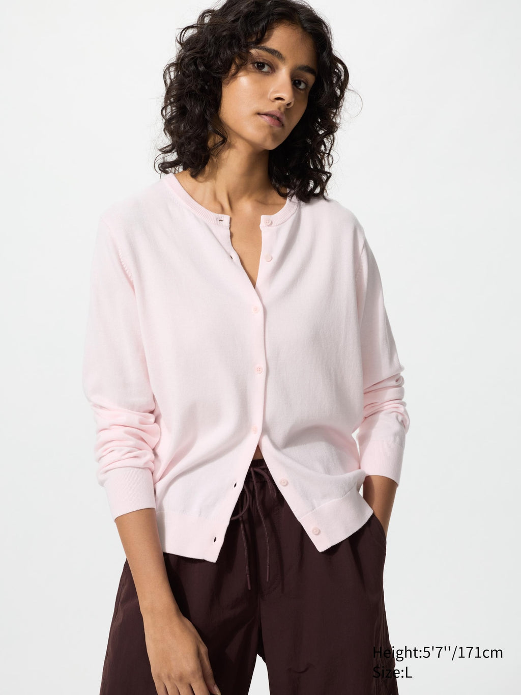 UV Protection Crew Neck Cardigan - OFF WHITE