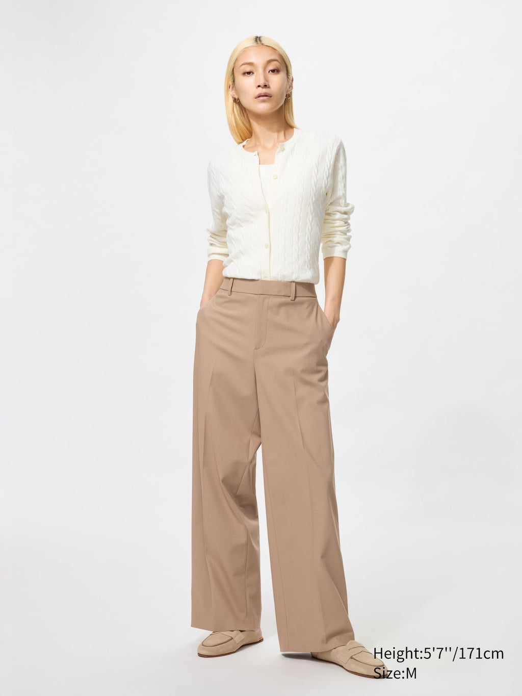 Smart Wide Pants (Regular Length) - GRAY