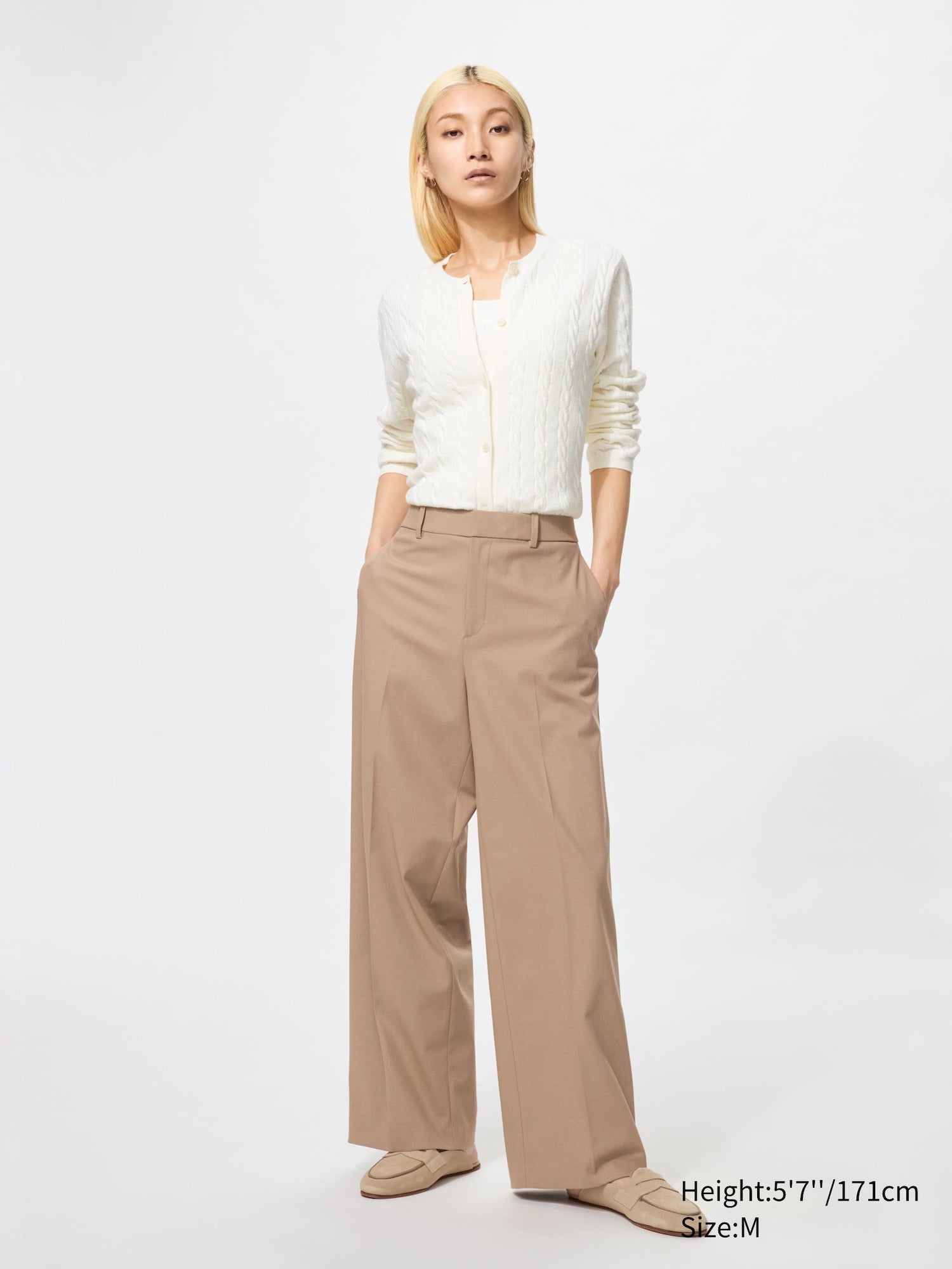 Smart Wide Pants (Regular Length) - GRAY