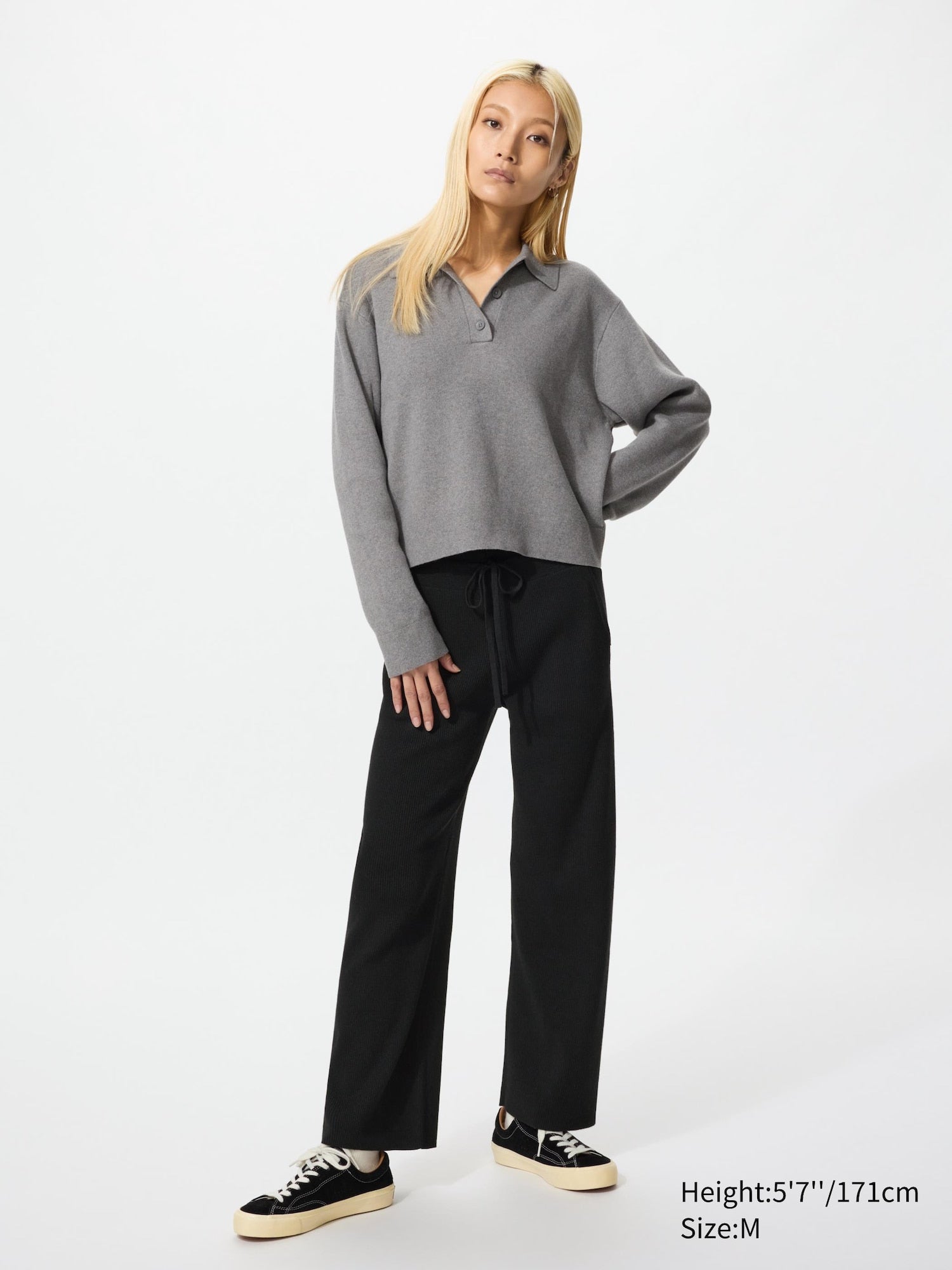 Washable Knit Ribbed Pants (Co-ord) (Regular Length) - image 4