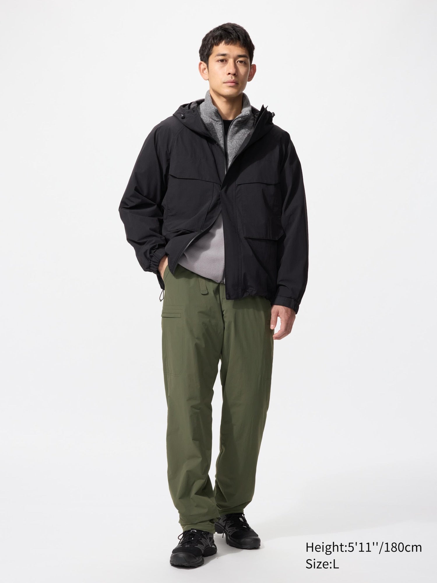 Warm Lined Pants (Longer Length) - GRAY