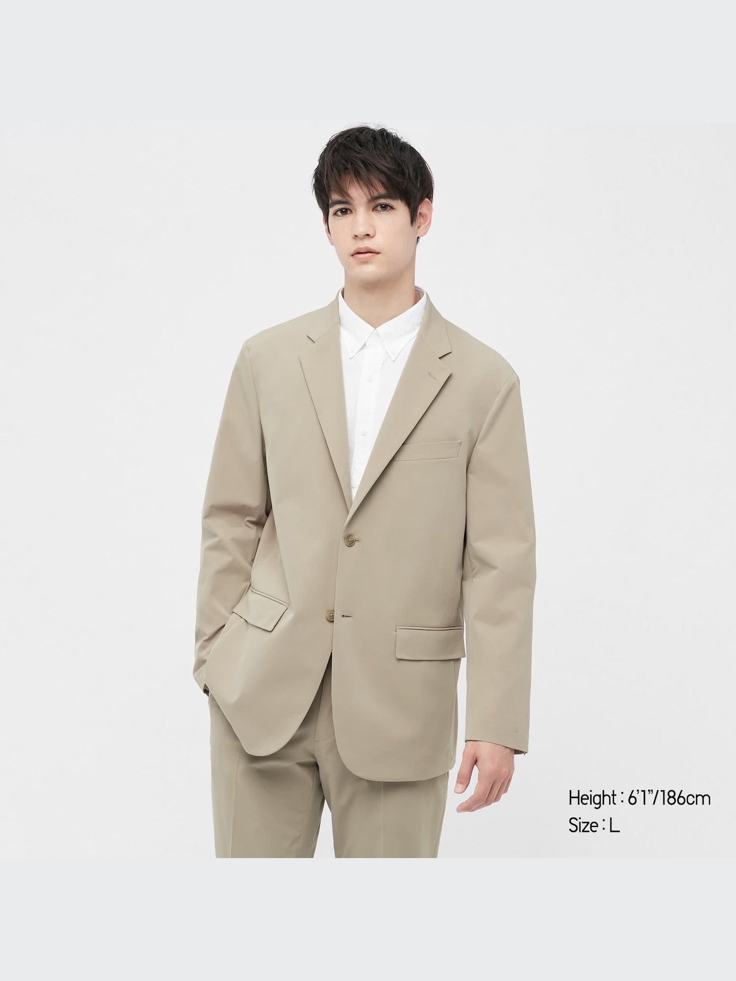 Miracle Air Jacket (AirSense Jacket) (Wool Like) (Co-ord) - DARK GRAY