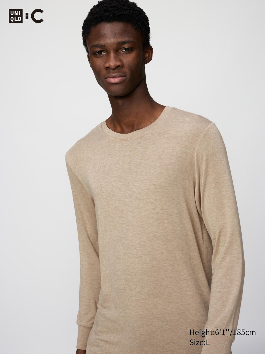HEATTECH Extra Warm Cashmere Blend Crew Neck T-Shirt - GRAY