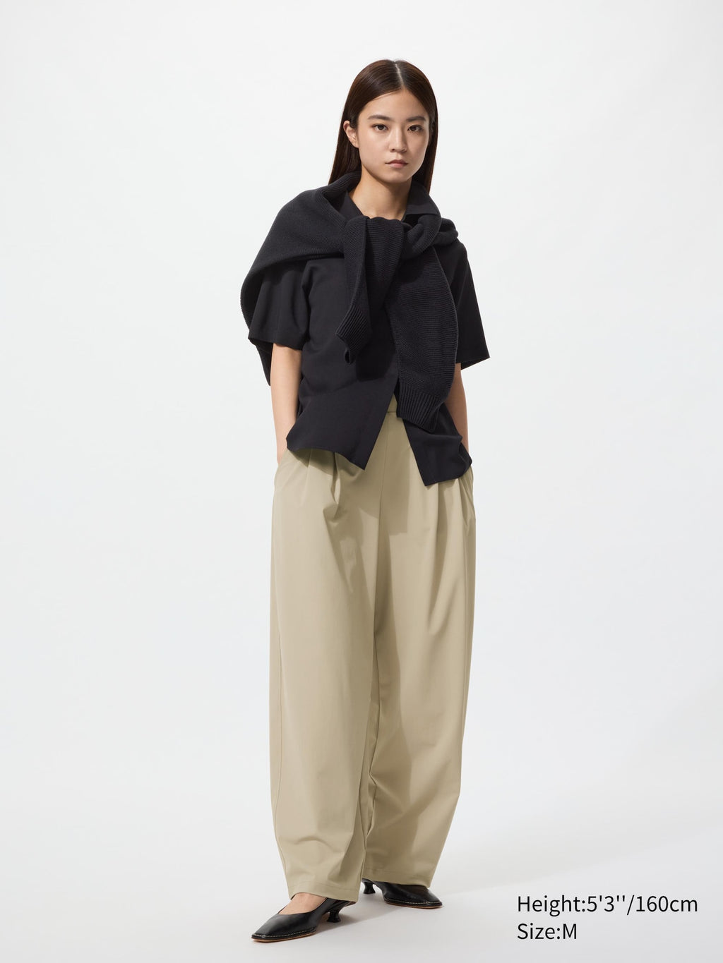 Ultra Stretch Active Wide Pants (Shorter Length) - DARK GRAY