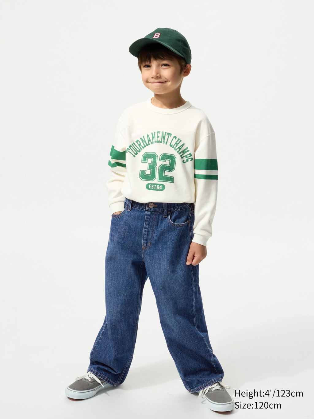 KIDS Wide Fit Straight Jeans Denim Pull-On - image 4
