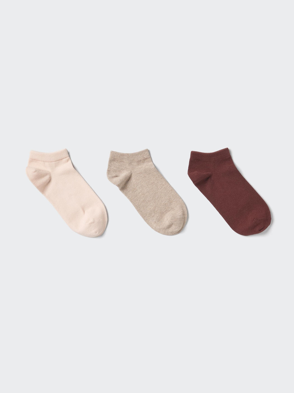 Short Socks 3 Pairs - NATURAL