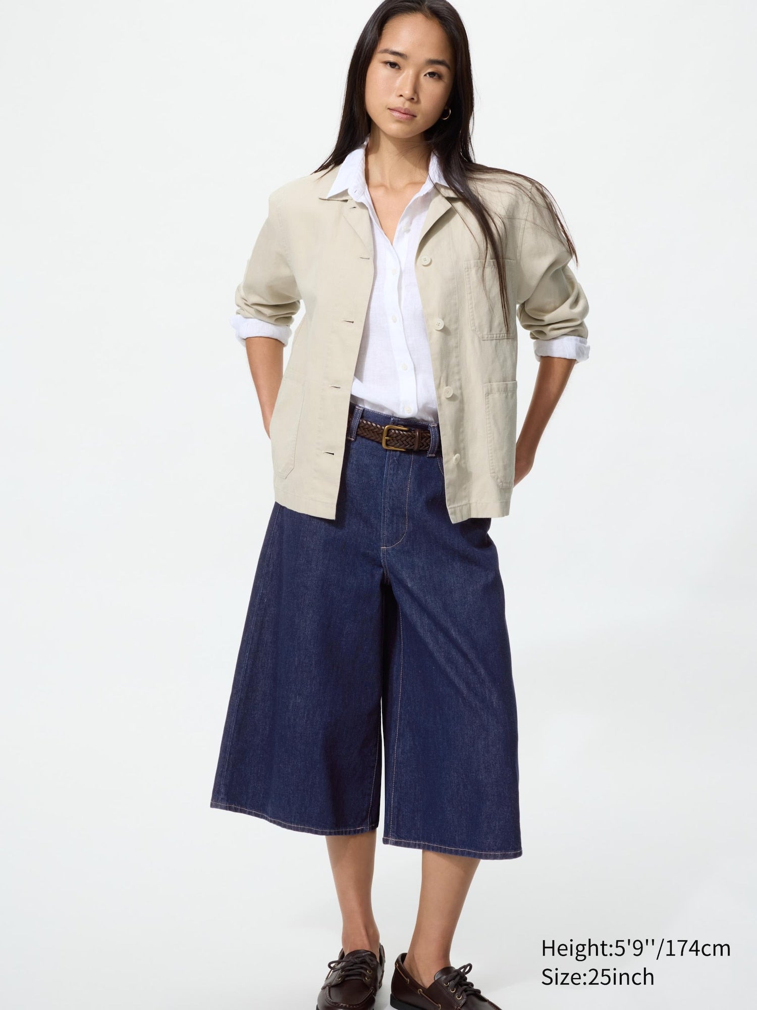 Denim Culotte - WHITE