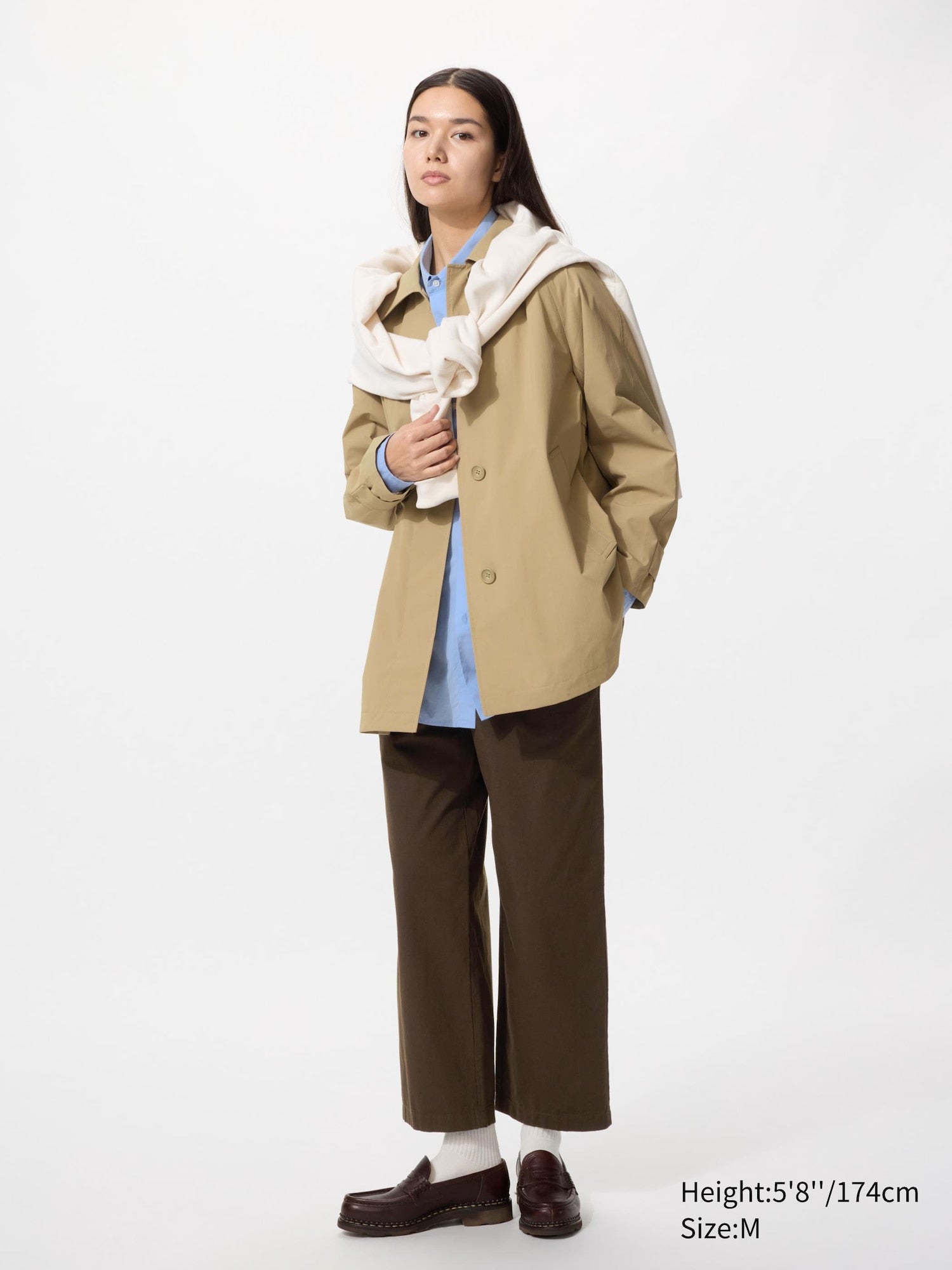 Cotton Relaxed Ankle Pants (Longer Length) - BLACK