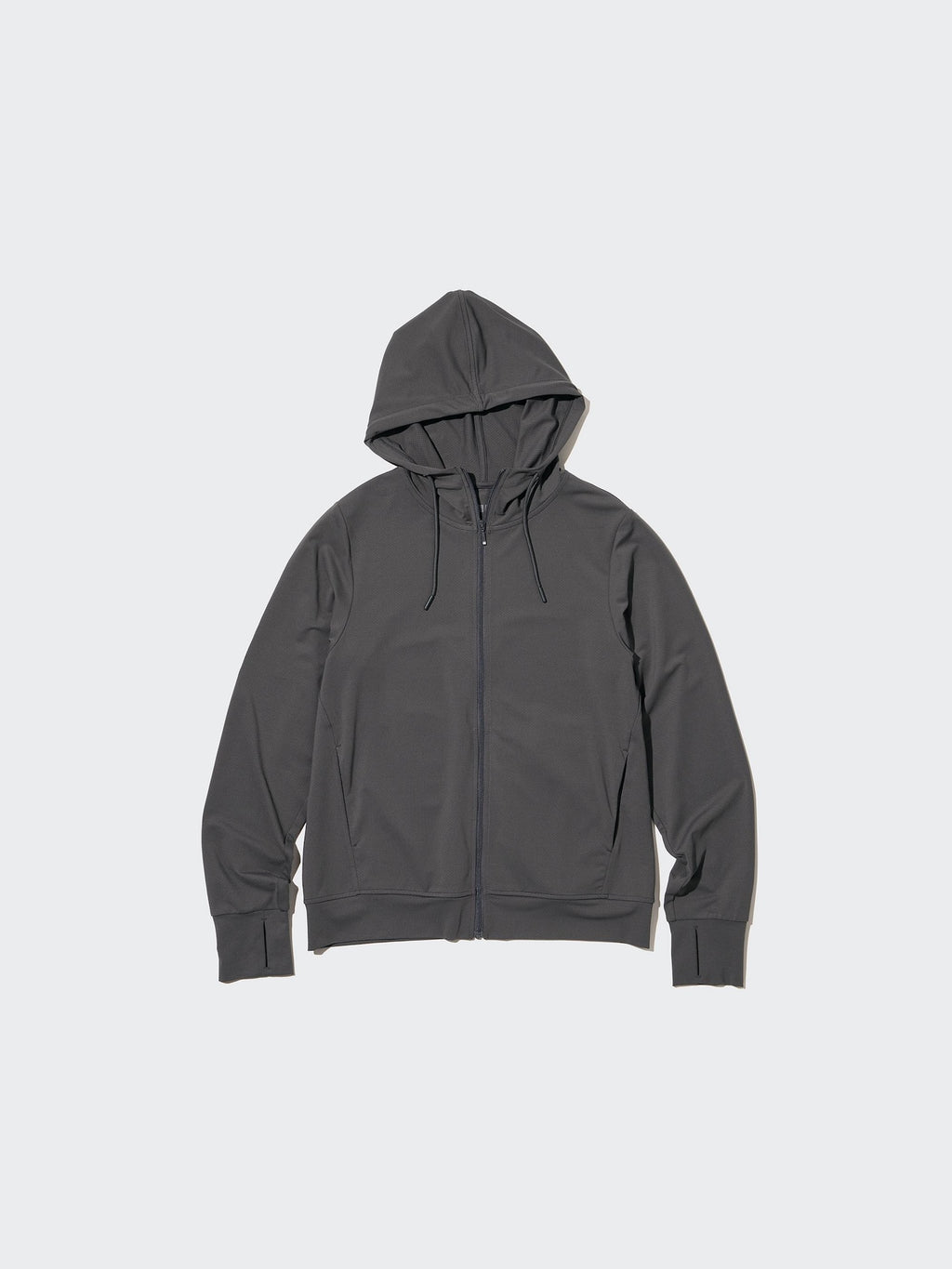 AIRism Mesh UV Protection Full-Zip Long Sleeve Hoodie - WHITE