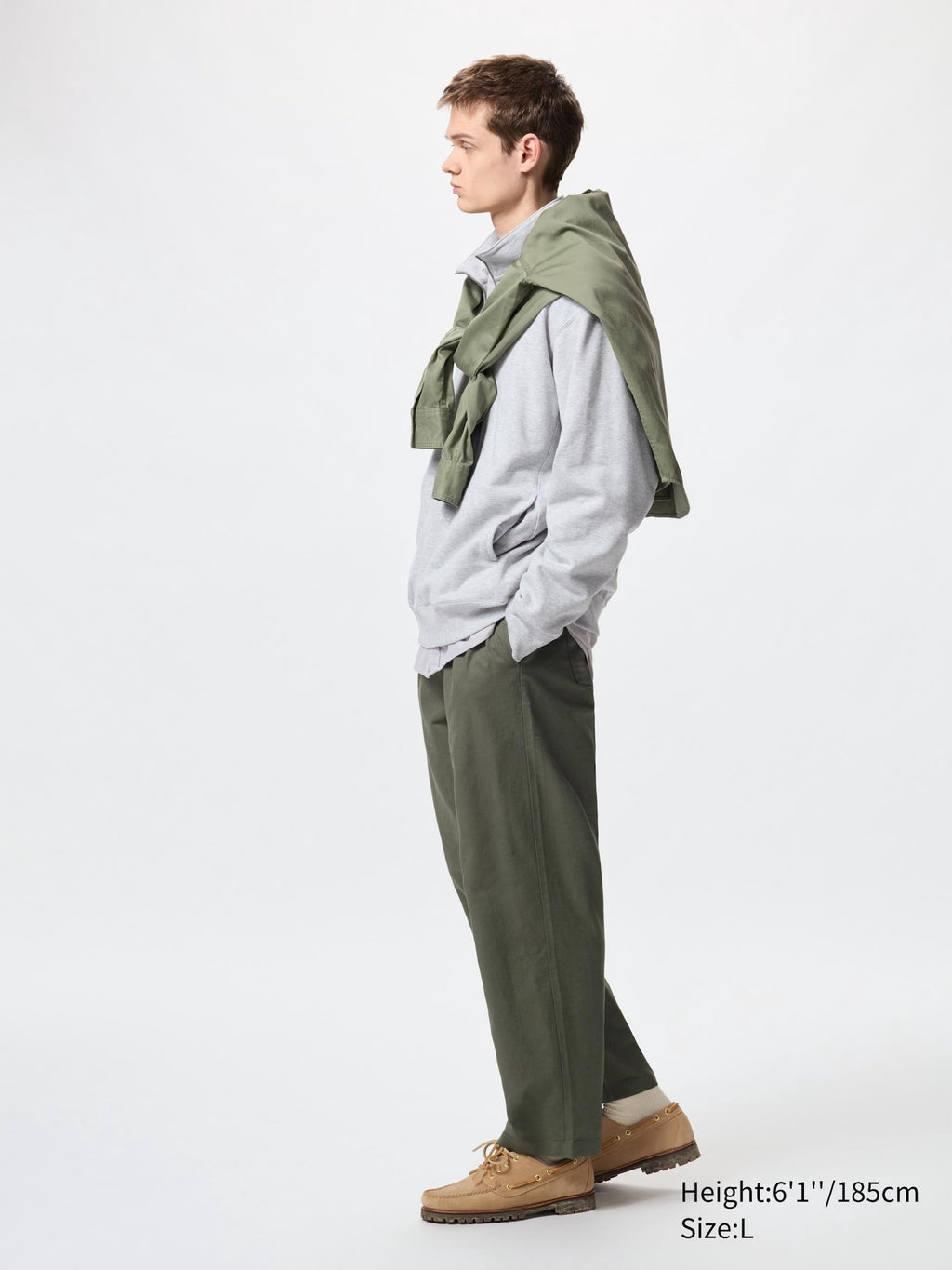 Linen Blend Easy Pants - BLACK