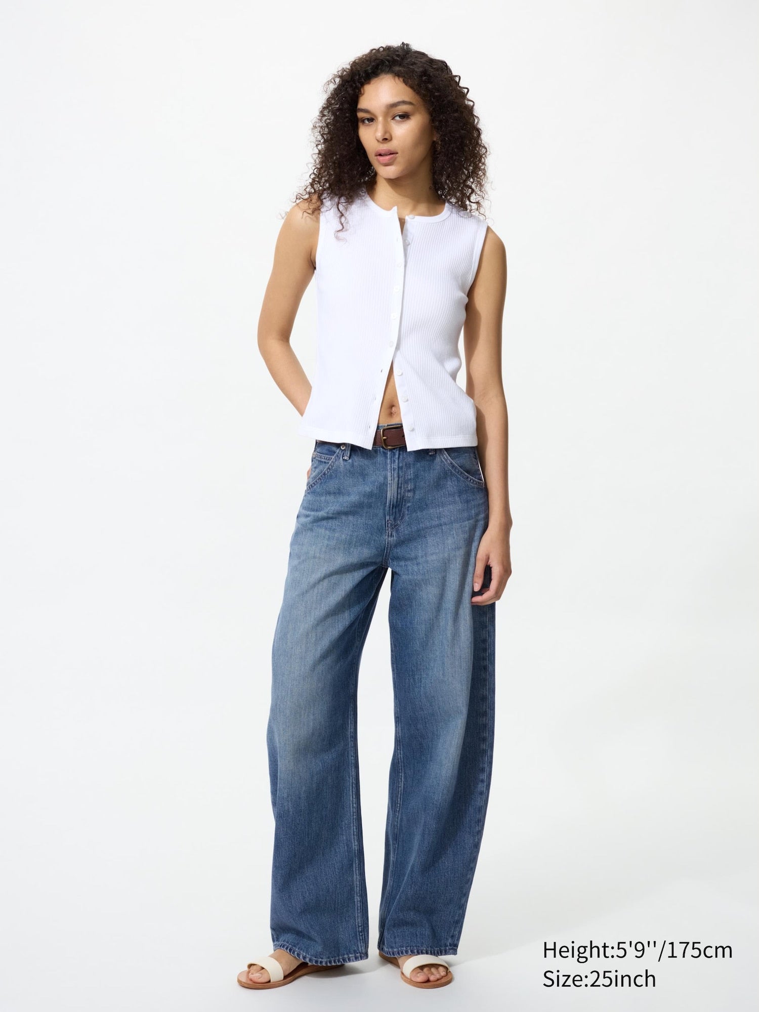Baggy Curve Jeans (Longer Length) - WHITE