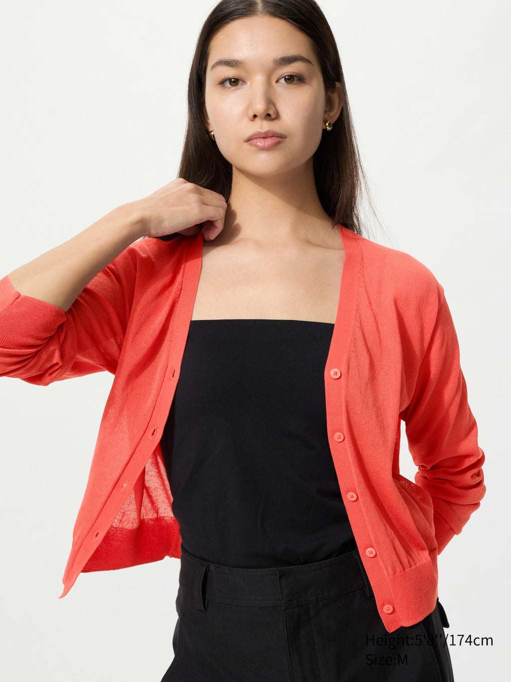 Light V Neck Cardigan - OFF WHITE