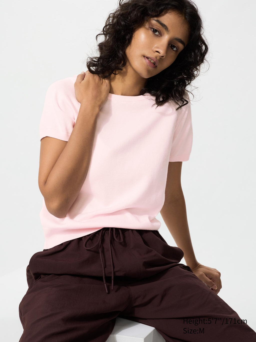 UV Protection Crew Neck Sweater - OFF WHITE