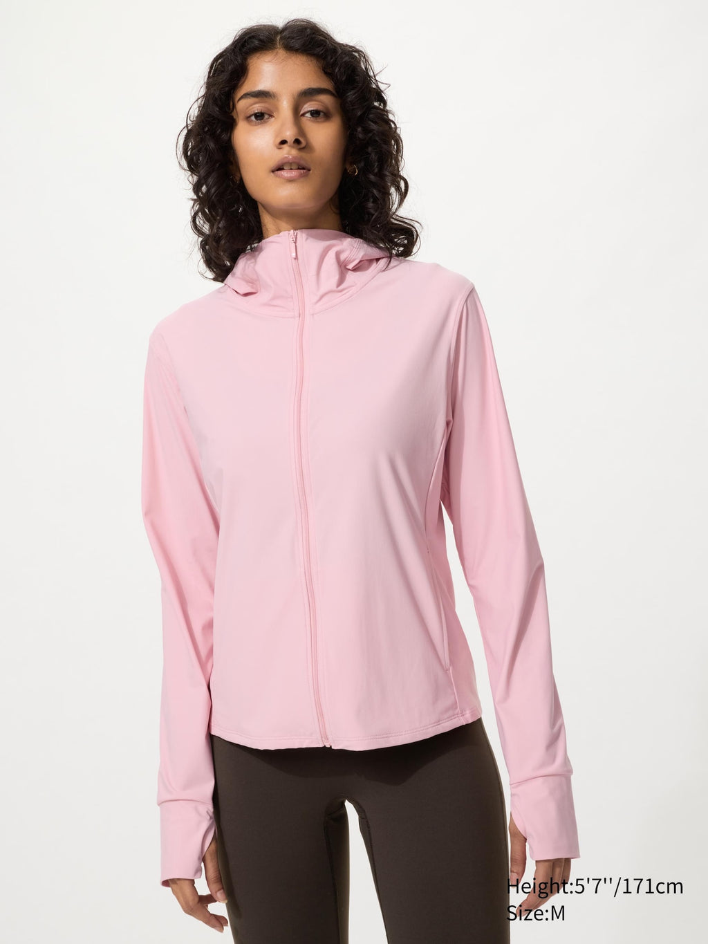 Ultra Stretch AIRism UV Protection Full-Zip Hoodie - WHITE