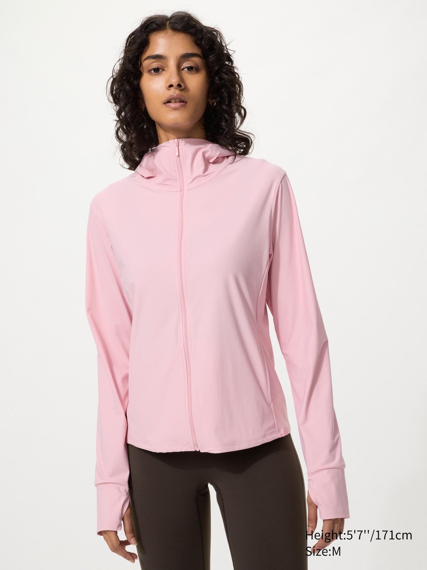 Ultra Stretch AIRism UV Protection Full-Zip Hoodie - WHITE