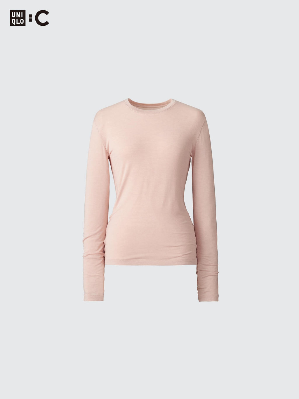 HEATTECH Extra Warm Cashmere Blend Crew Neck Long Sleeve T-Shirt - GRAY