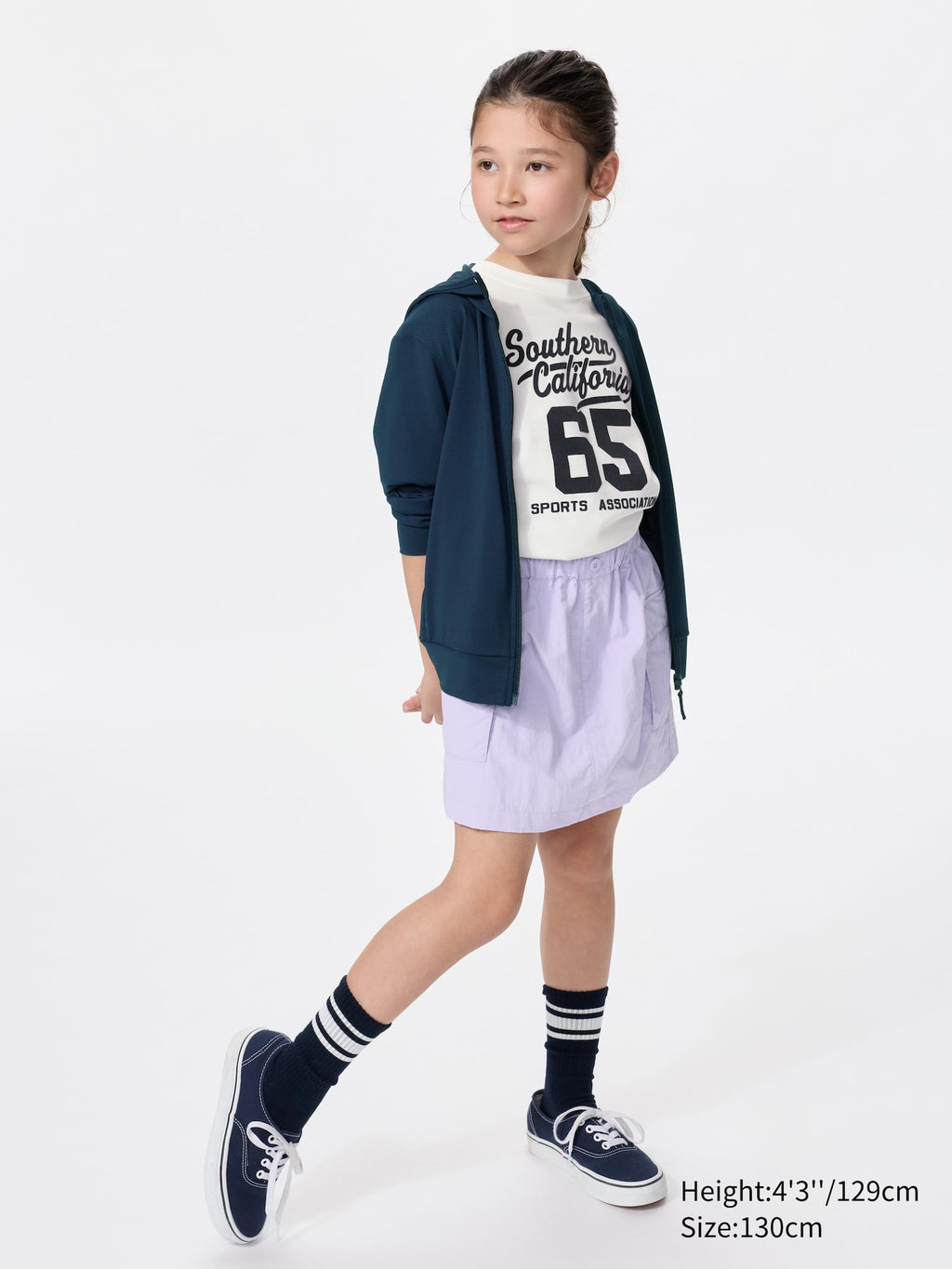 GIRLS Utility Mini Skort - GRAY
