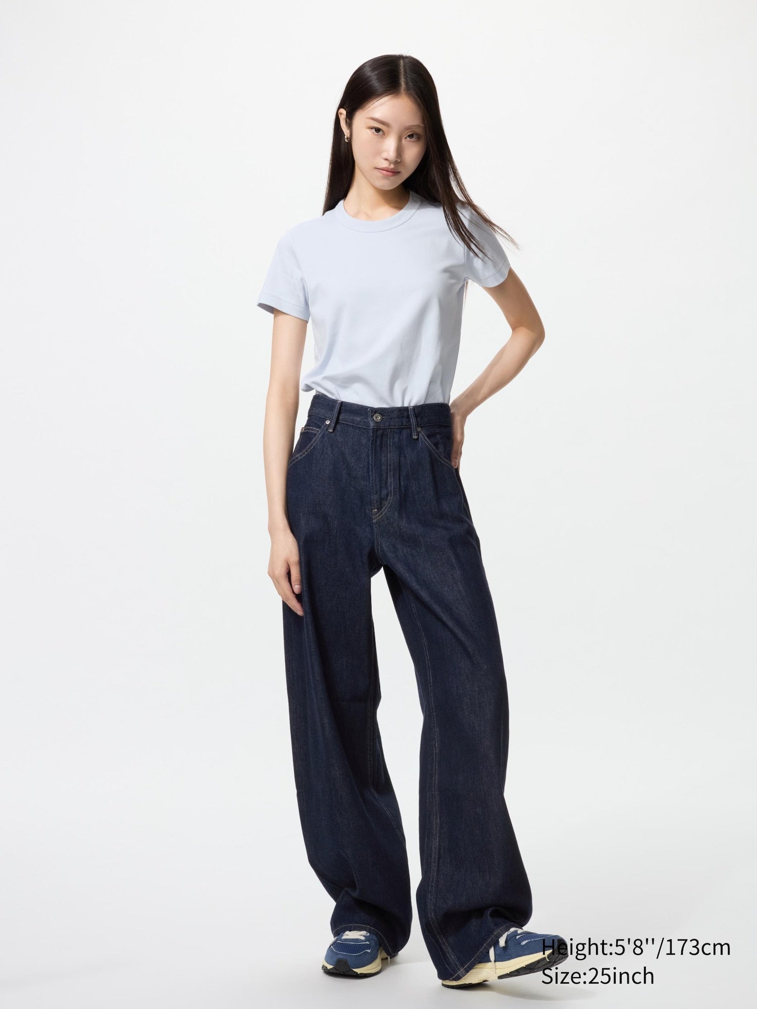 Baggy Curve Jeans (Longer Length) - BLUE