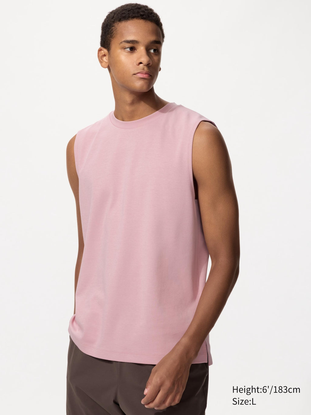 AIRism Cotton Sleeveless T-Shirt - WHITE