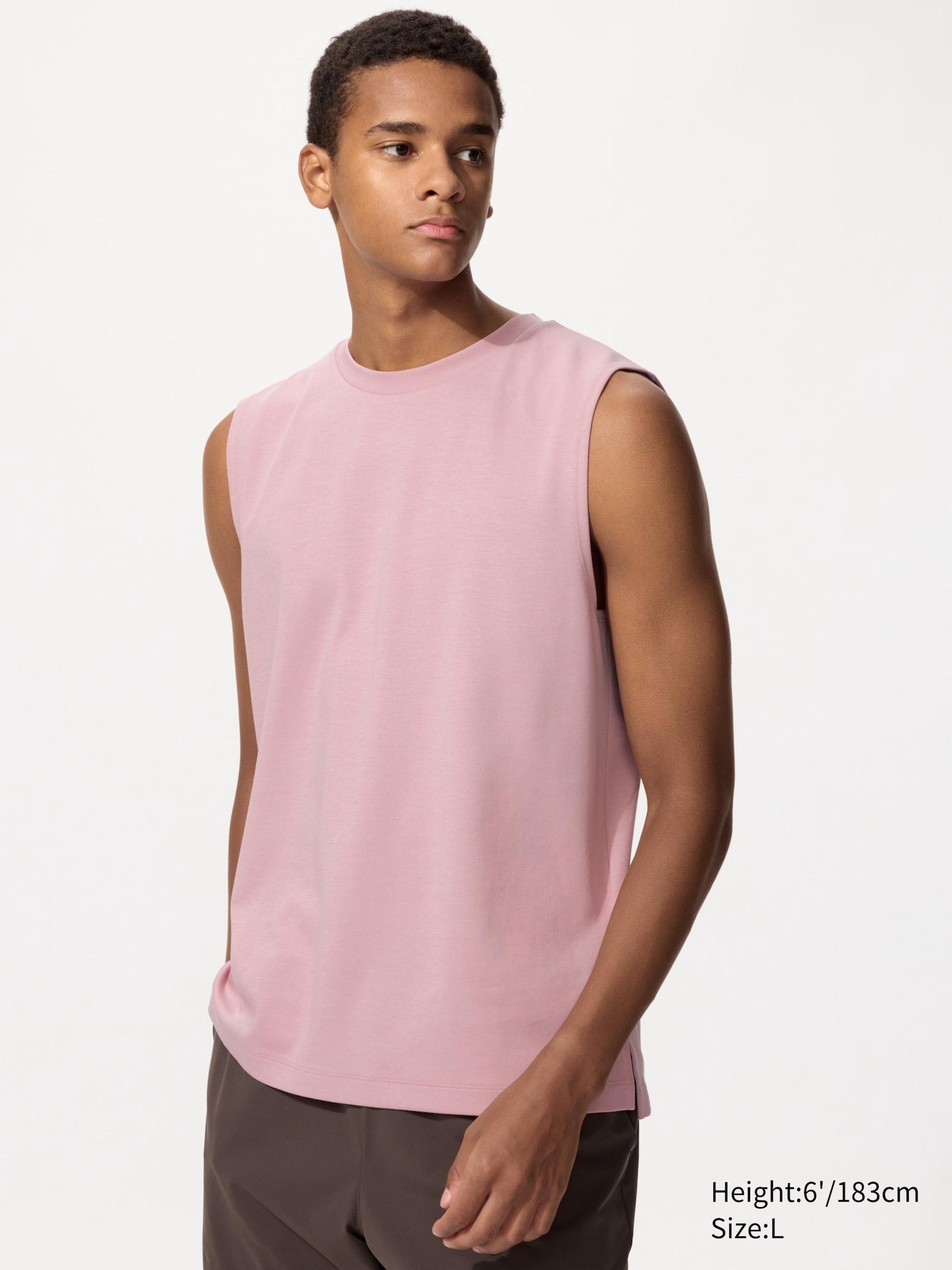 AIRism Cotton Sleeveless T-Shirt - WHITE