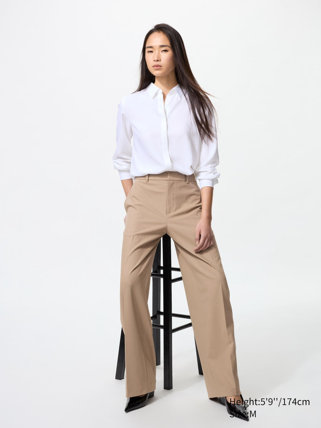 Smart Wide Pants (Longer Length) - GRAY