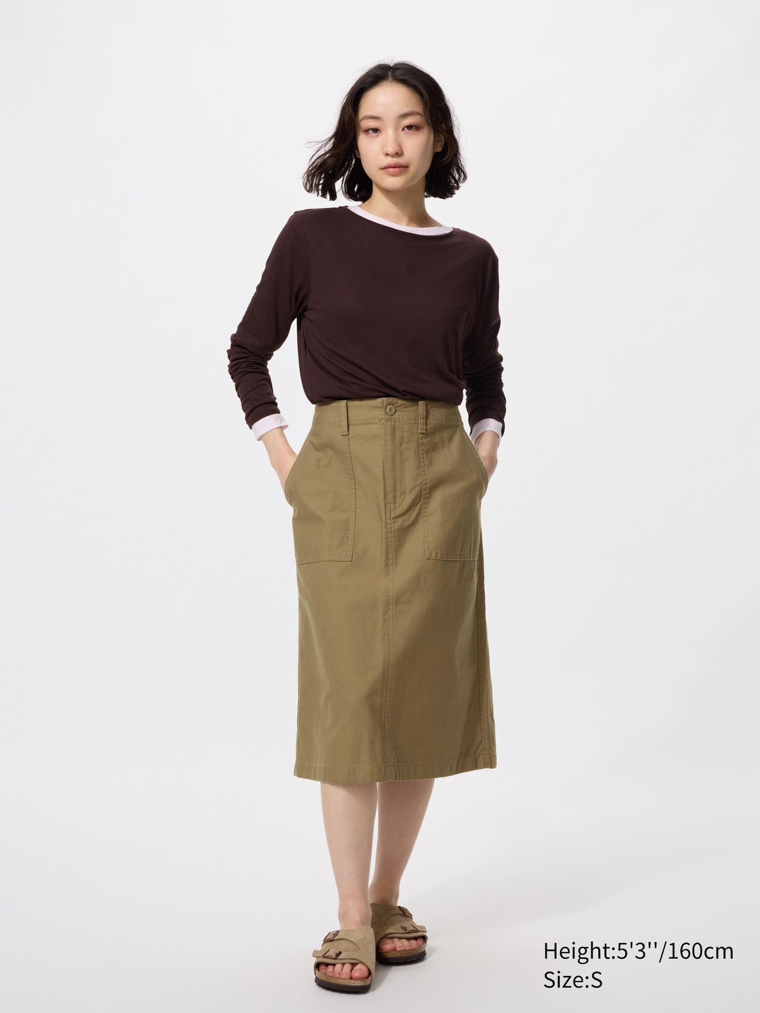 Cotton Midi Skirt - image 4